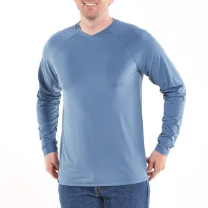 Men's Bosun V-Neck Long Sleeve Tee | Lake Water