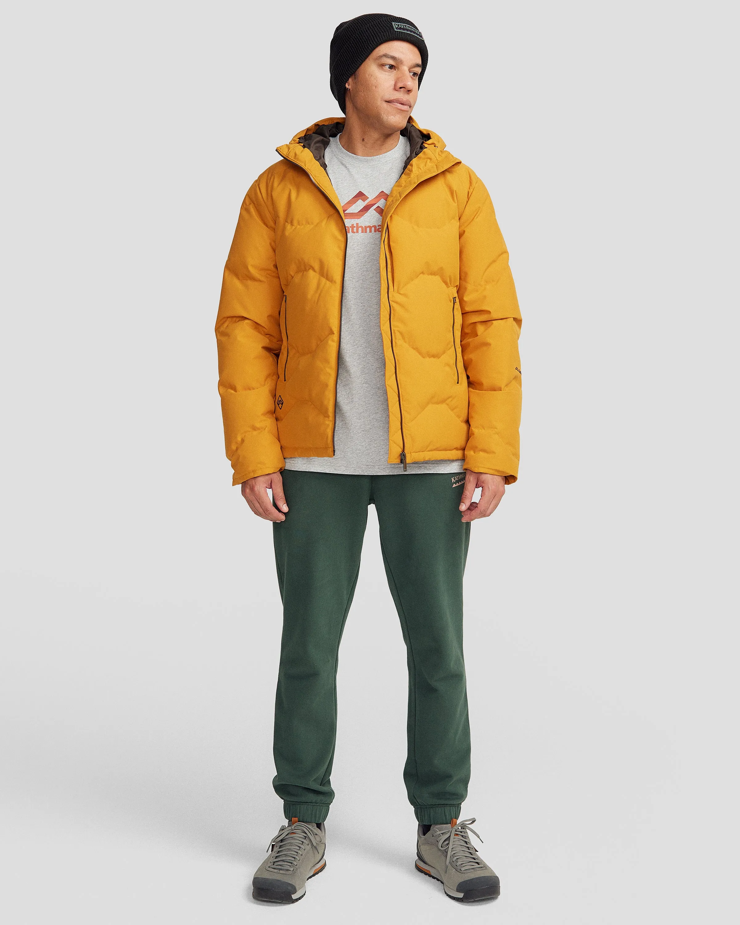 Men's Frisco X Down Hooded Jacket - Golden Oak