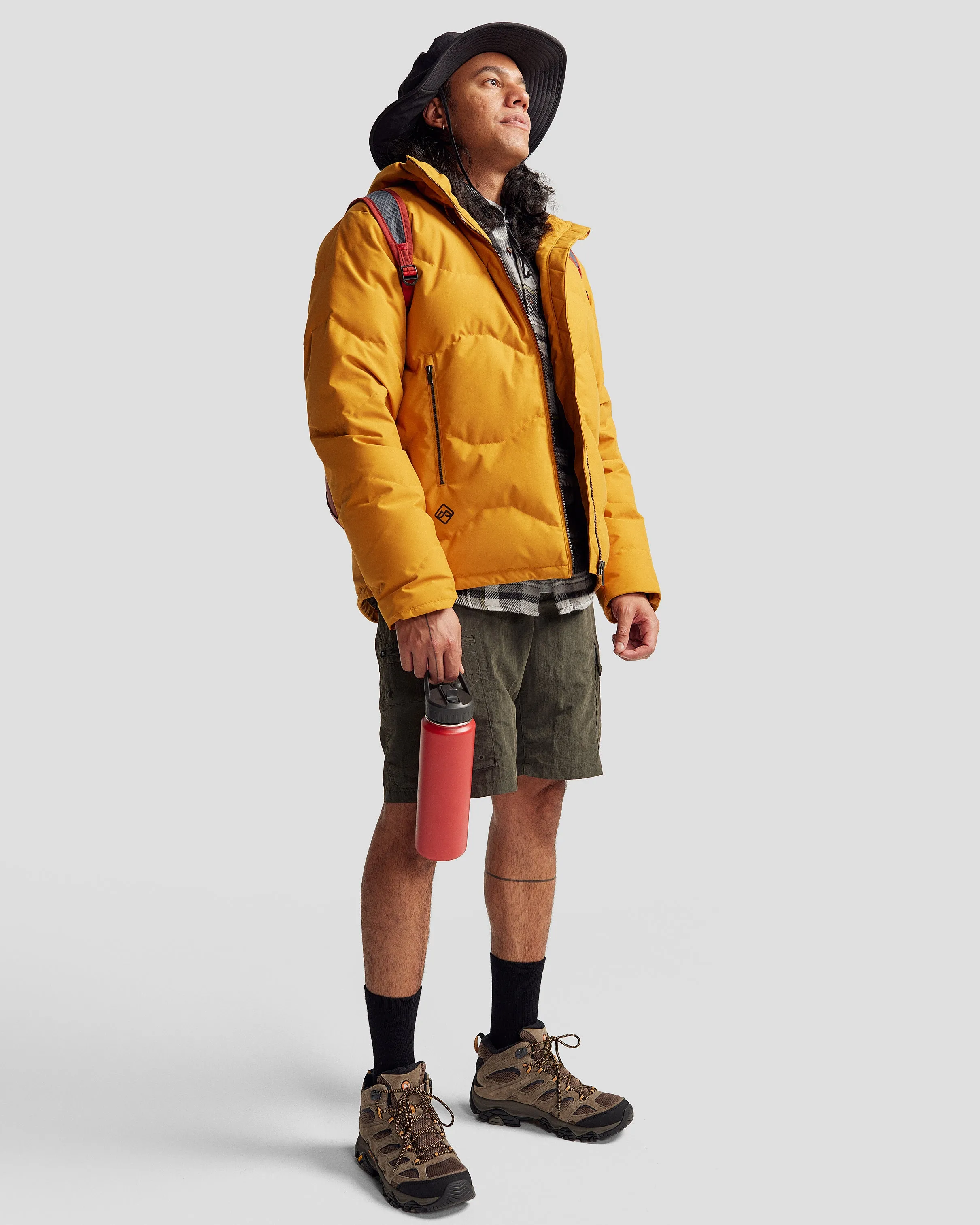 Men's Frisco X Down Hooded Jacket - Golden Oak