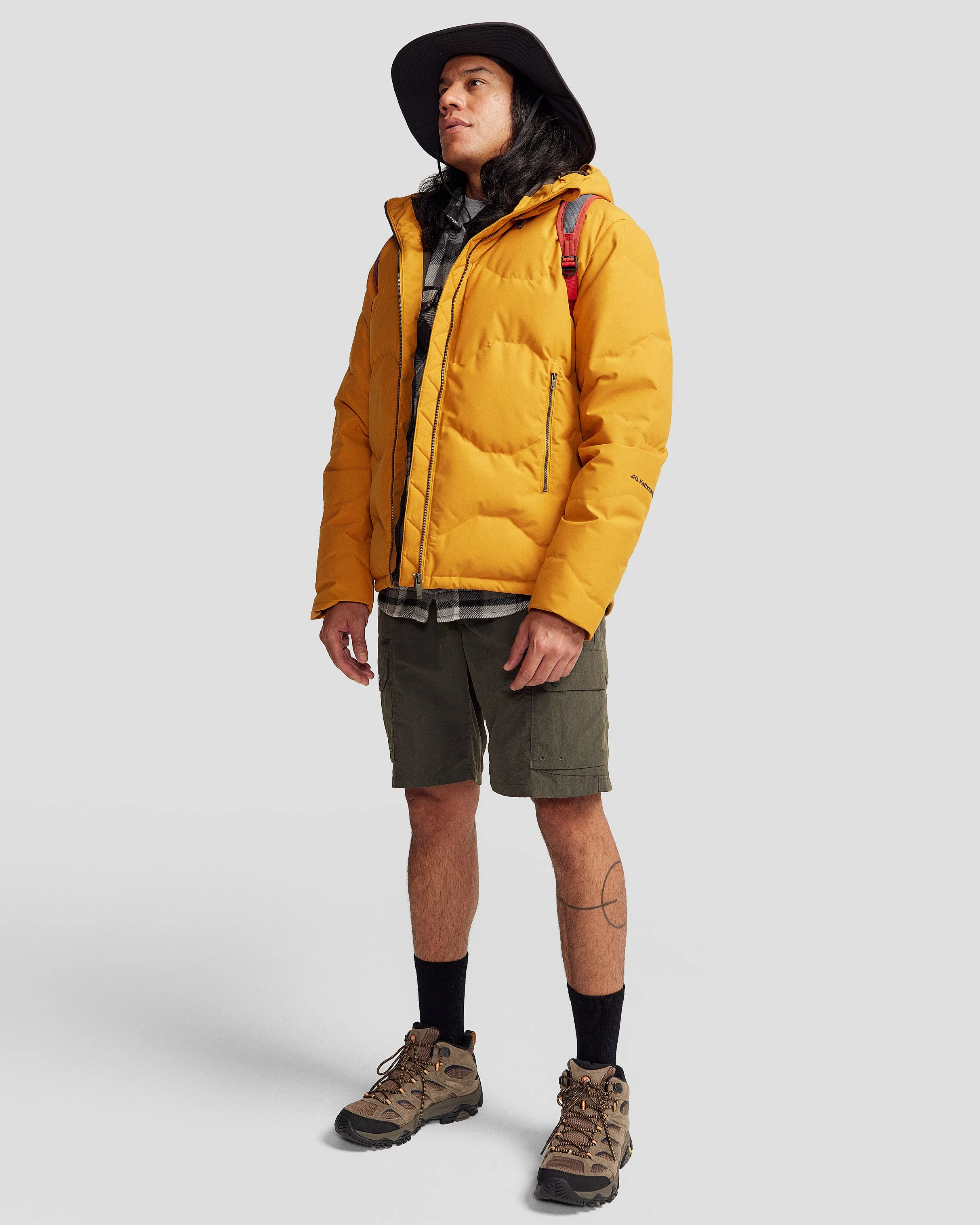 Men's Frisco X Down Hooded Jacket - Golden Oak