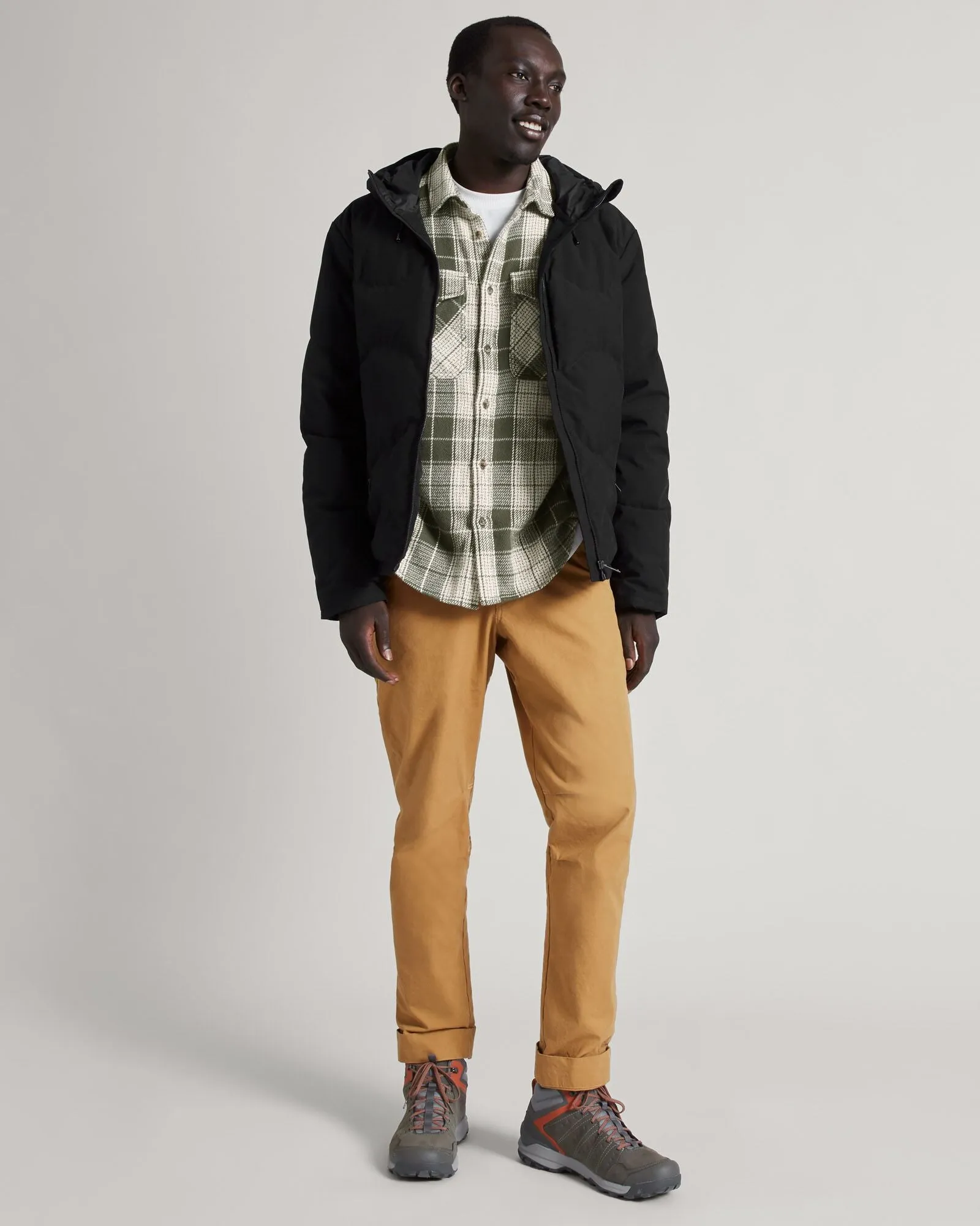 Men's Frisco X Hooded Down Jacket - Black