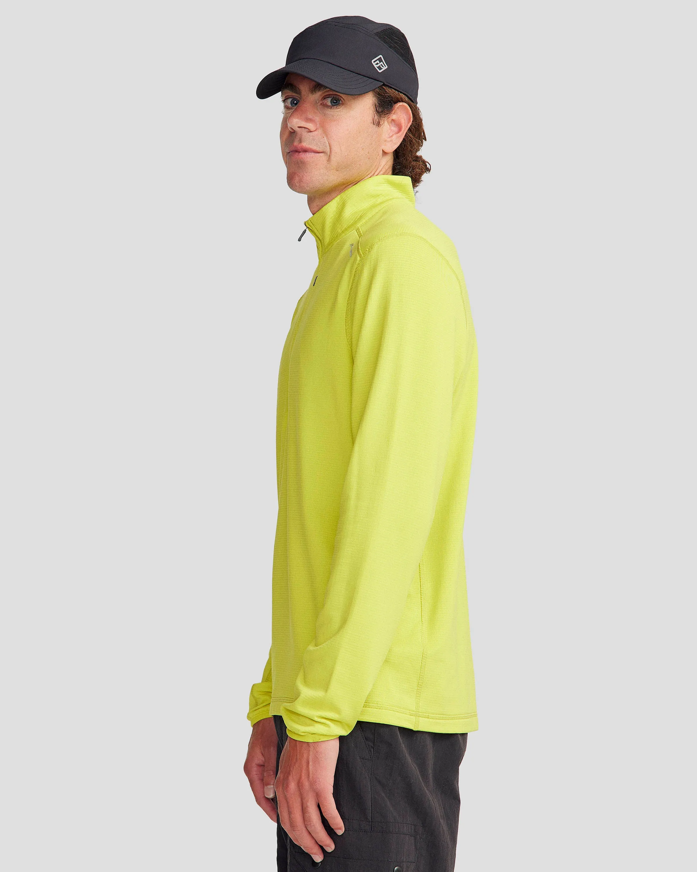 Men's Seeker Fleece ¼ Zip Pullover - Bright Moss