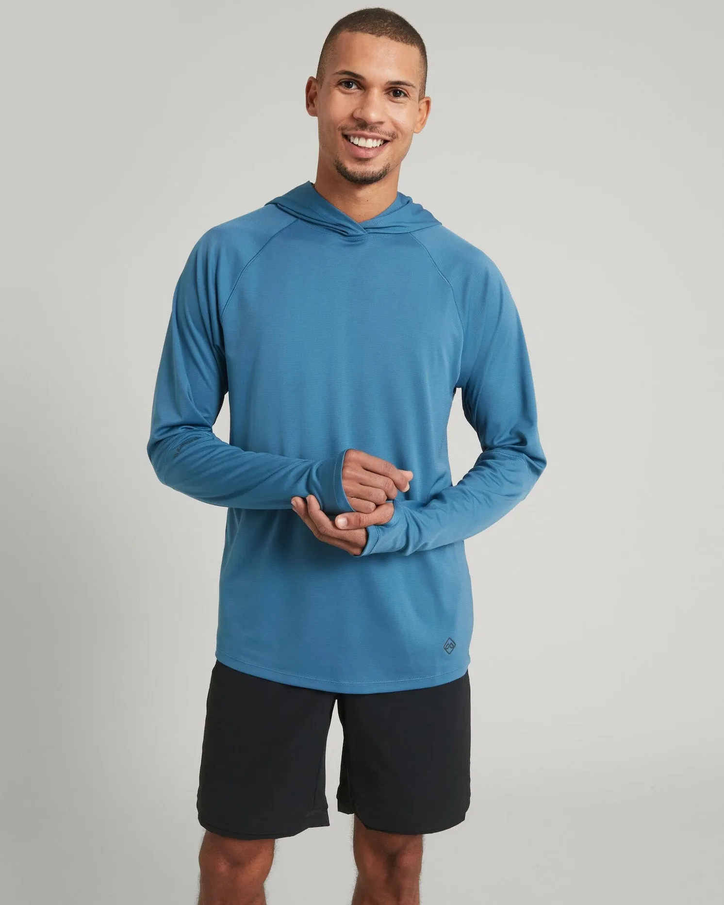 Men's SUN-Stopper Hoodie - Steel Blue