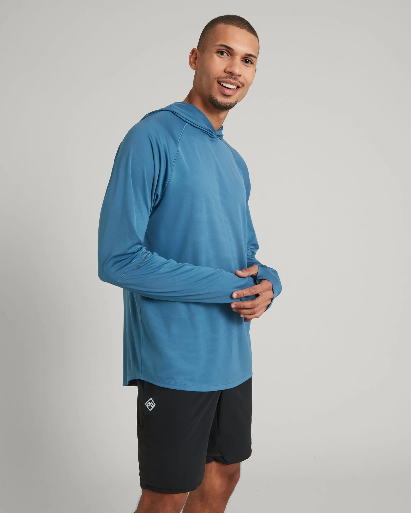 Men's SUN-Stopper Hoodie - Steel Blue