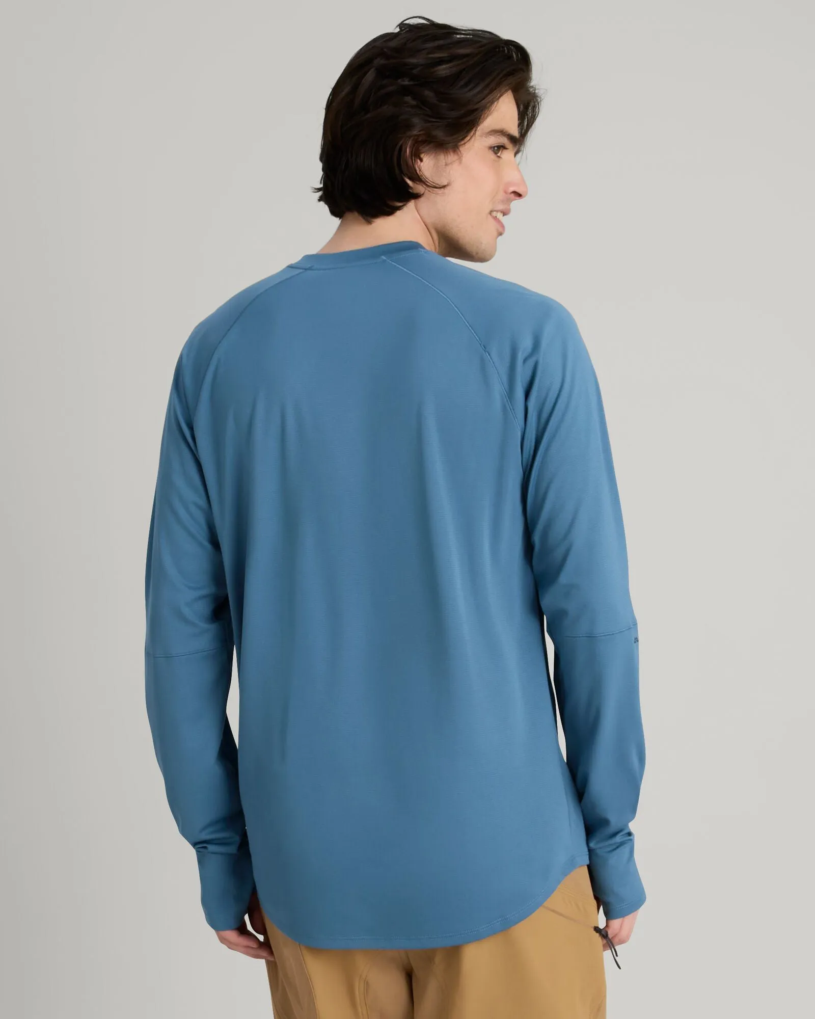 Men's SUN-Stopper Long Sleeve Top - Steel Blue