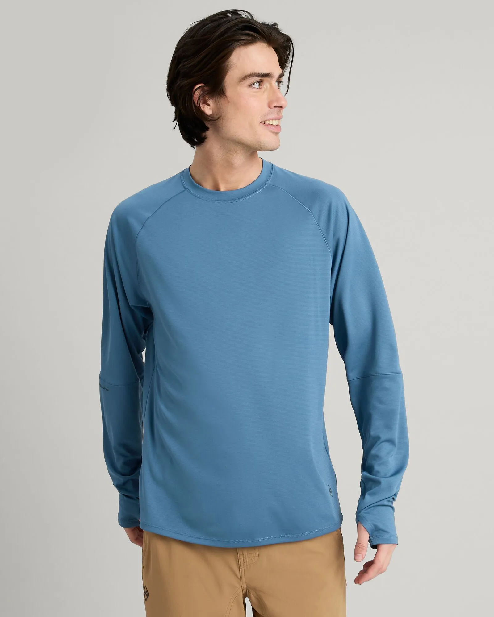 Men's SUN-Stopper Long Sleeve Top - Steel Blue