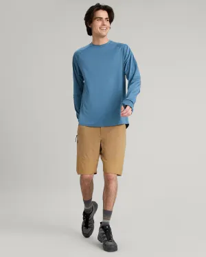 Men's SUN-Stopper Long Sleeve Top - Steel Blue