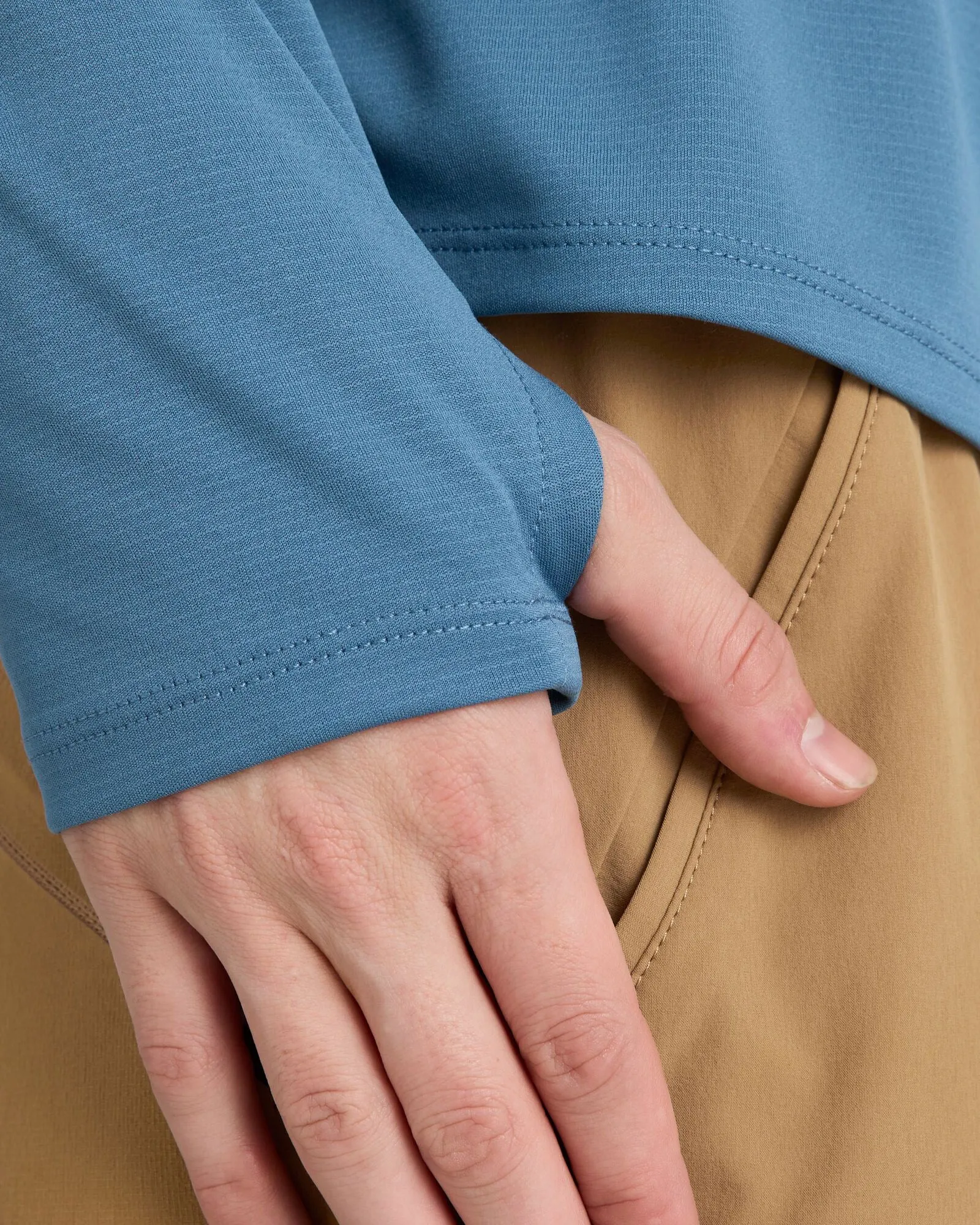 Men's SUN-Stopper Long Sleeve Top - Steel Blue