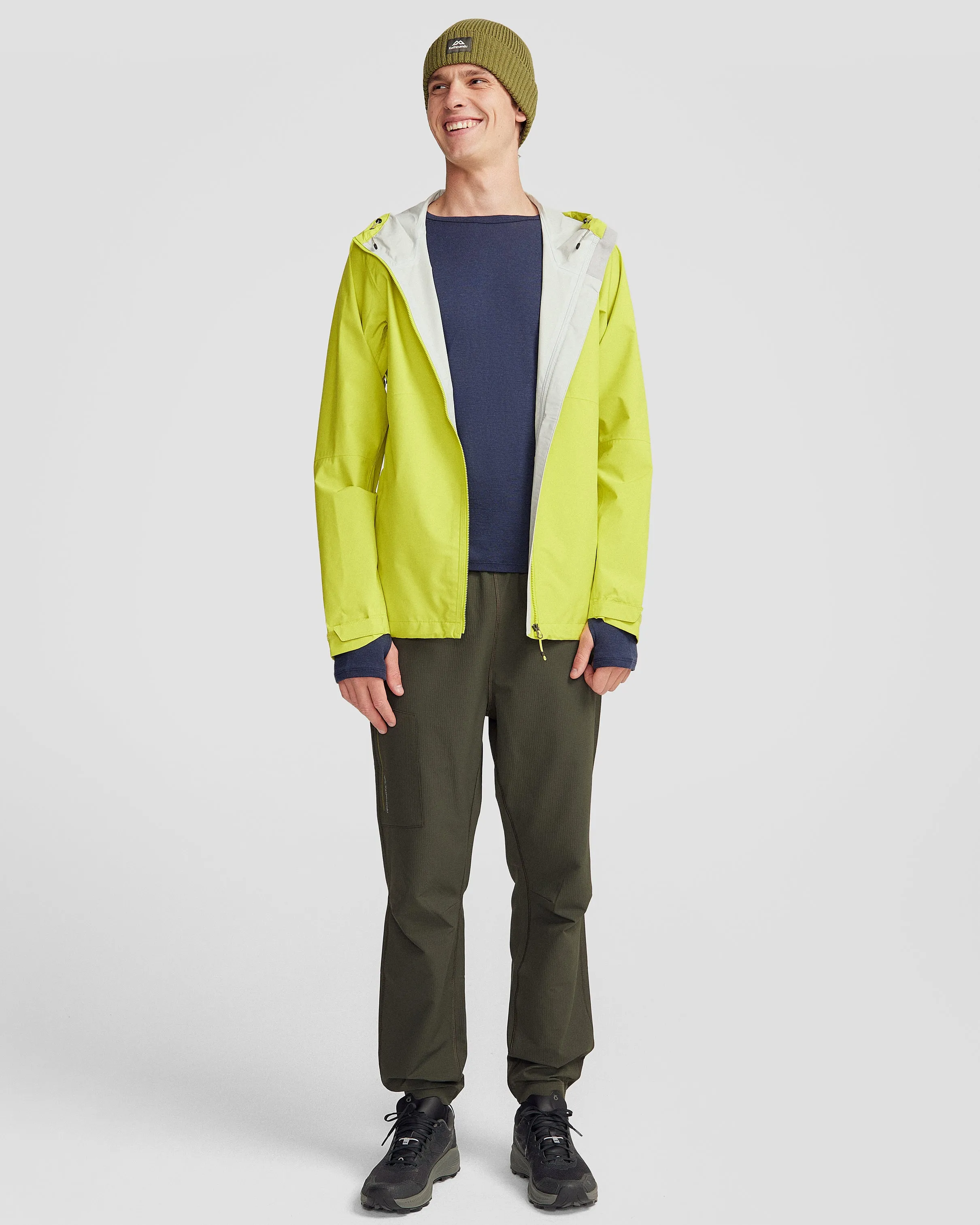 Men's Trailhead Stretch 2.5L Rain Jacket - Bright Moss