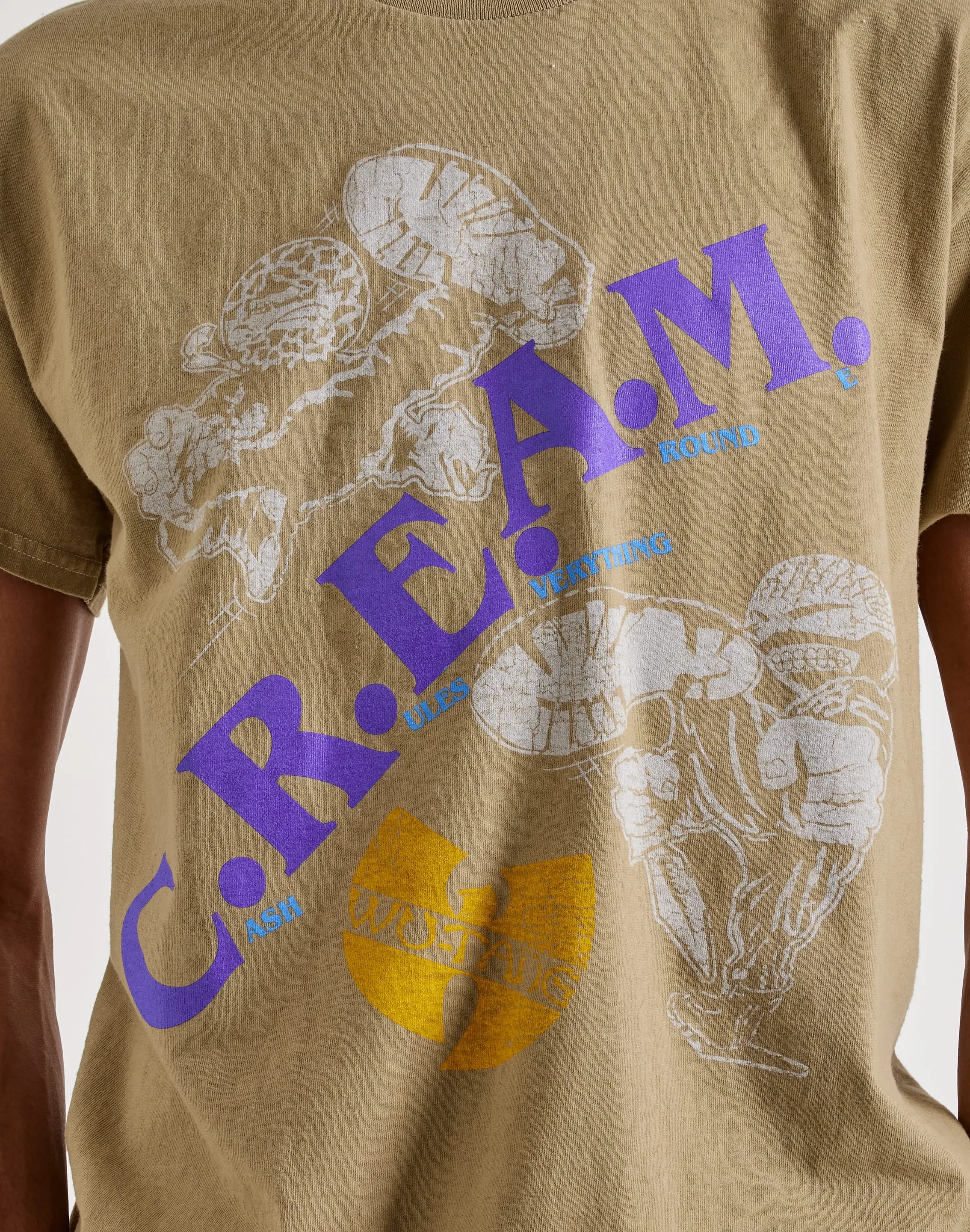 Merch Traffic  Wu Tang Cream Short Sleeve Tee