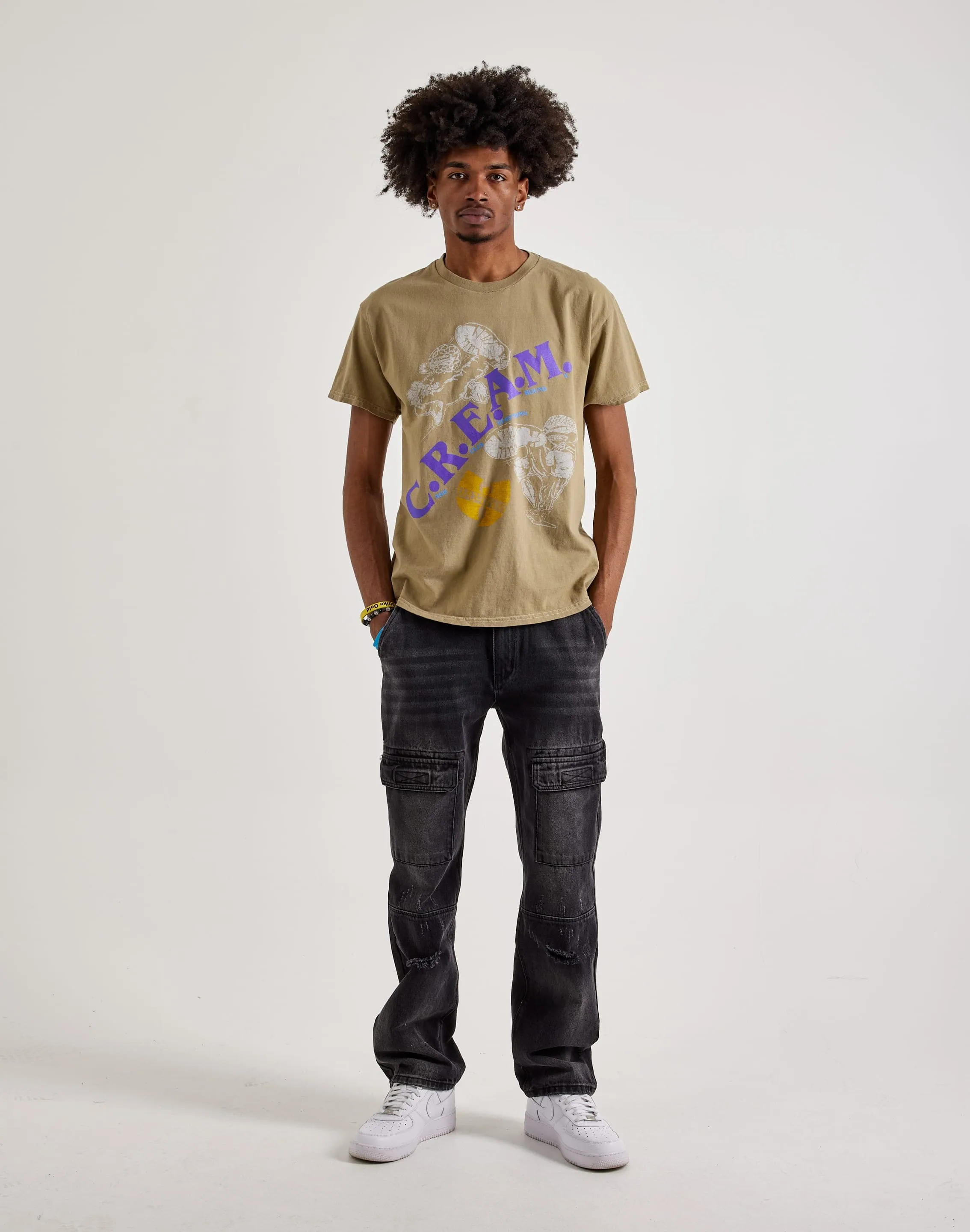Merch Traffic  Wu Tang Cream Short Sleeve Tee
