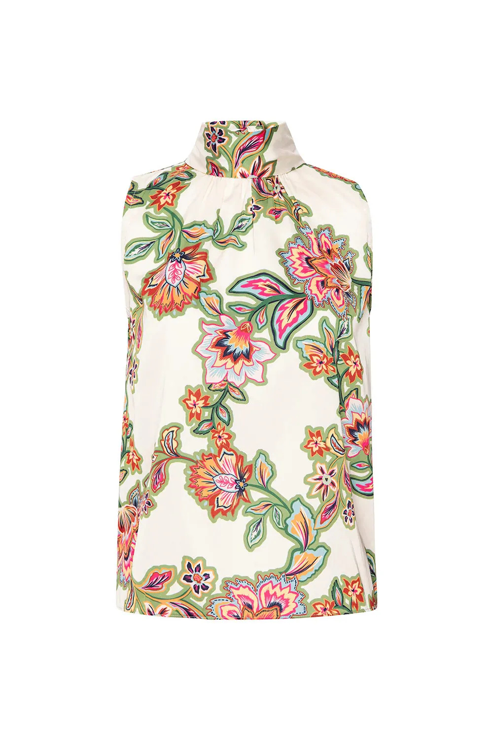 Mi92167 Lattice Floral Top