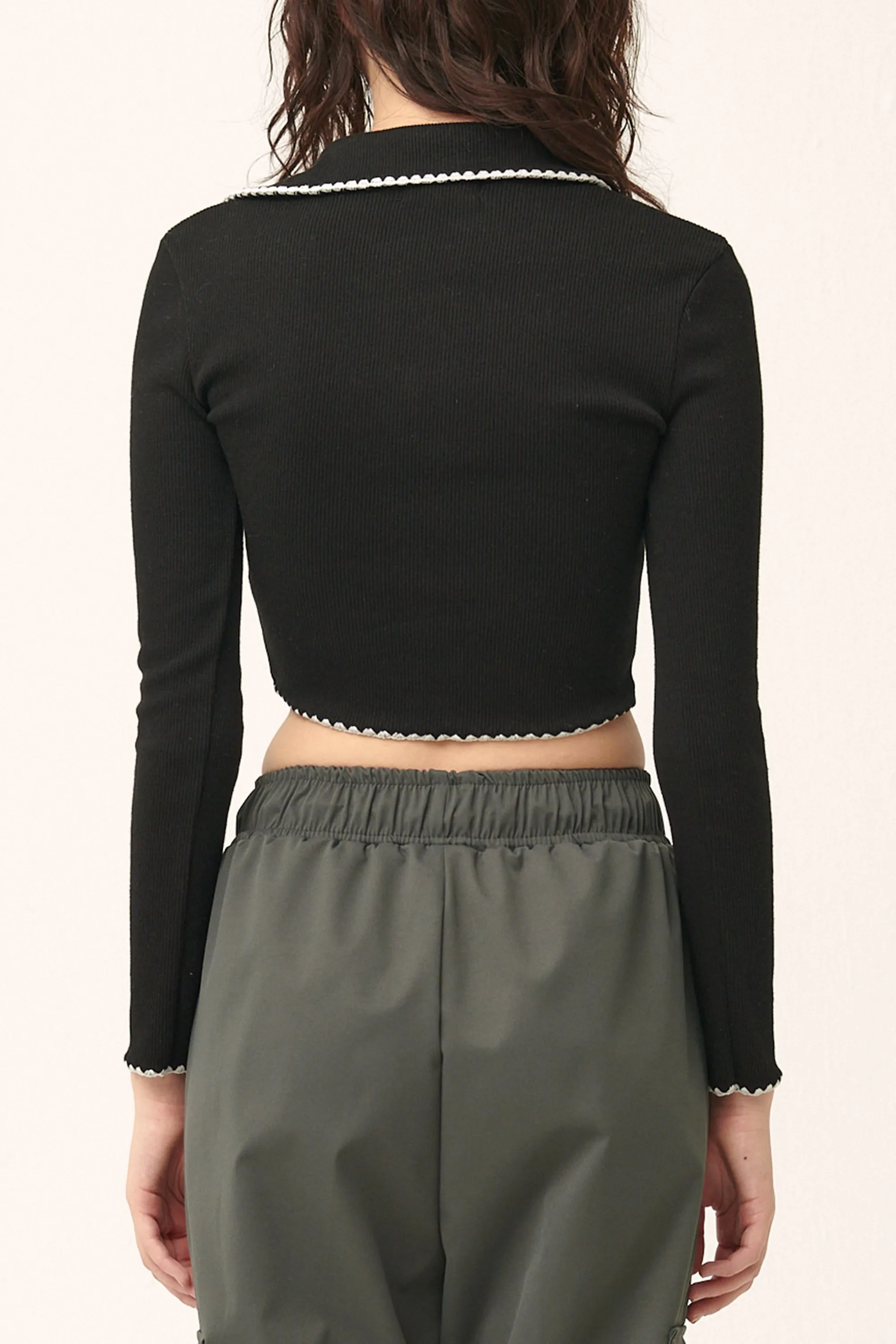 Milla Open Front Crop Top