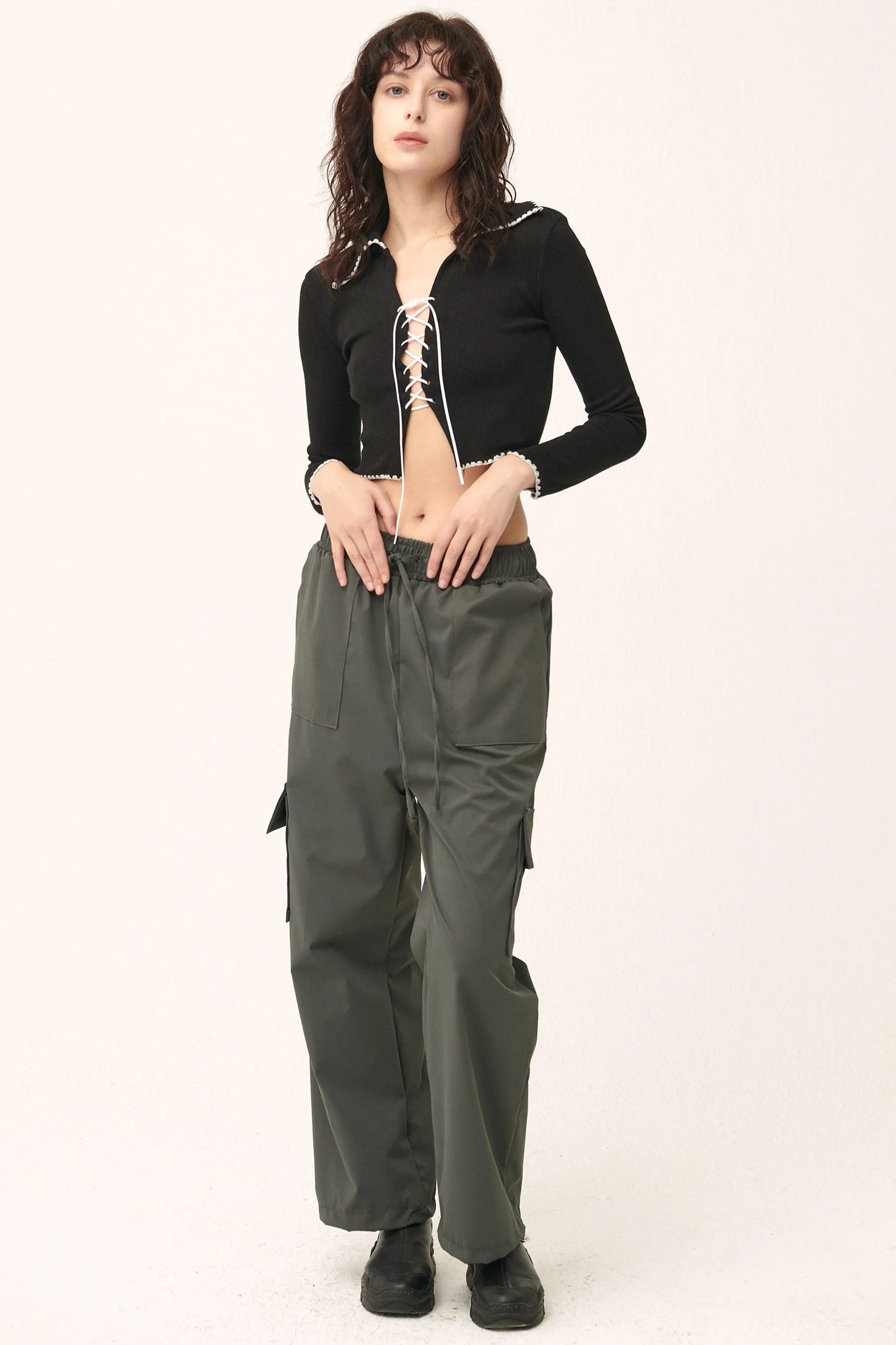 Milla Open Front Crop Top