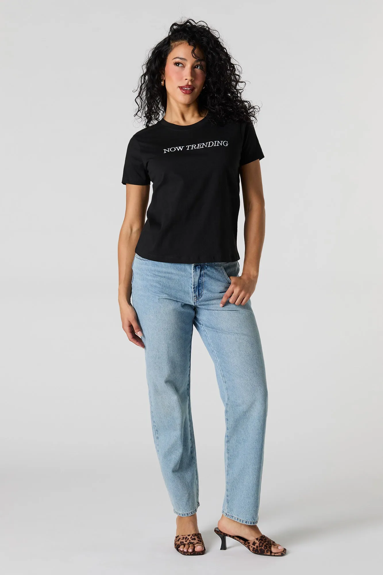 Now Trending Embroidered T-Shirt