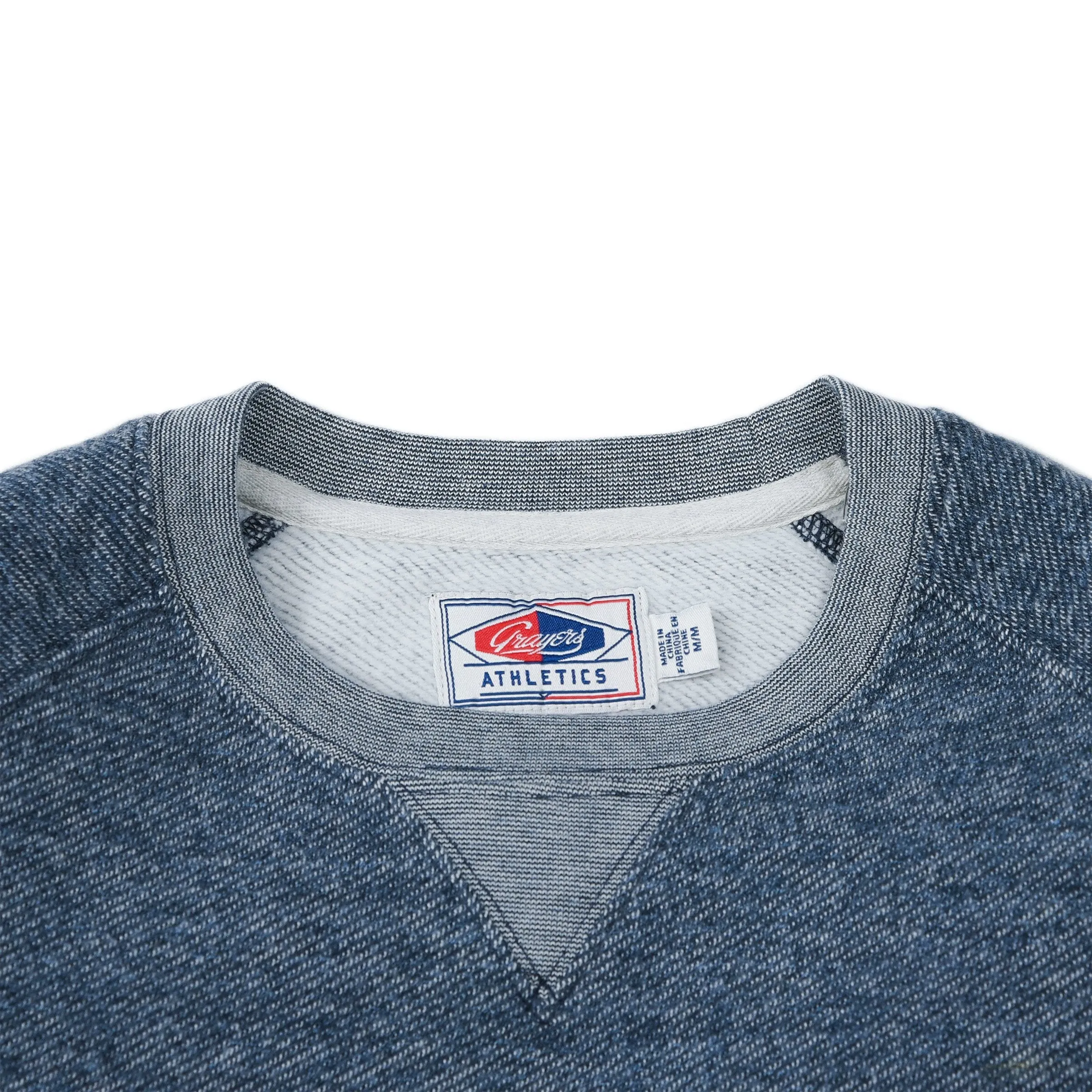 Palmer Athletic Fleece Crew - Blue Marl (Final Sale)*
