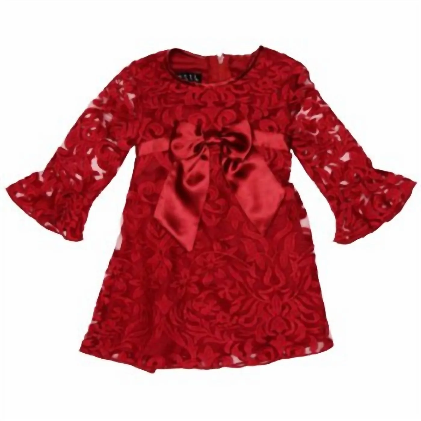 "luxe" Baby And Toddler Dress In Red
