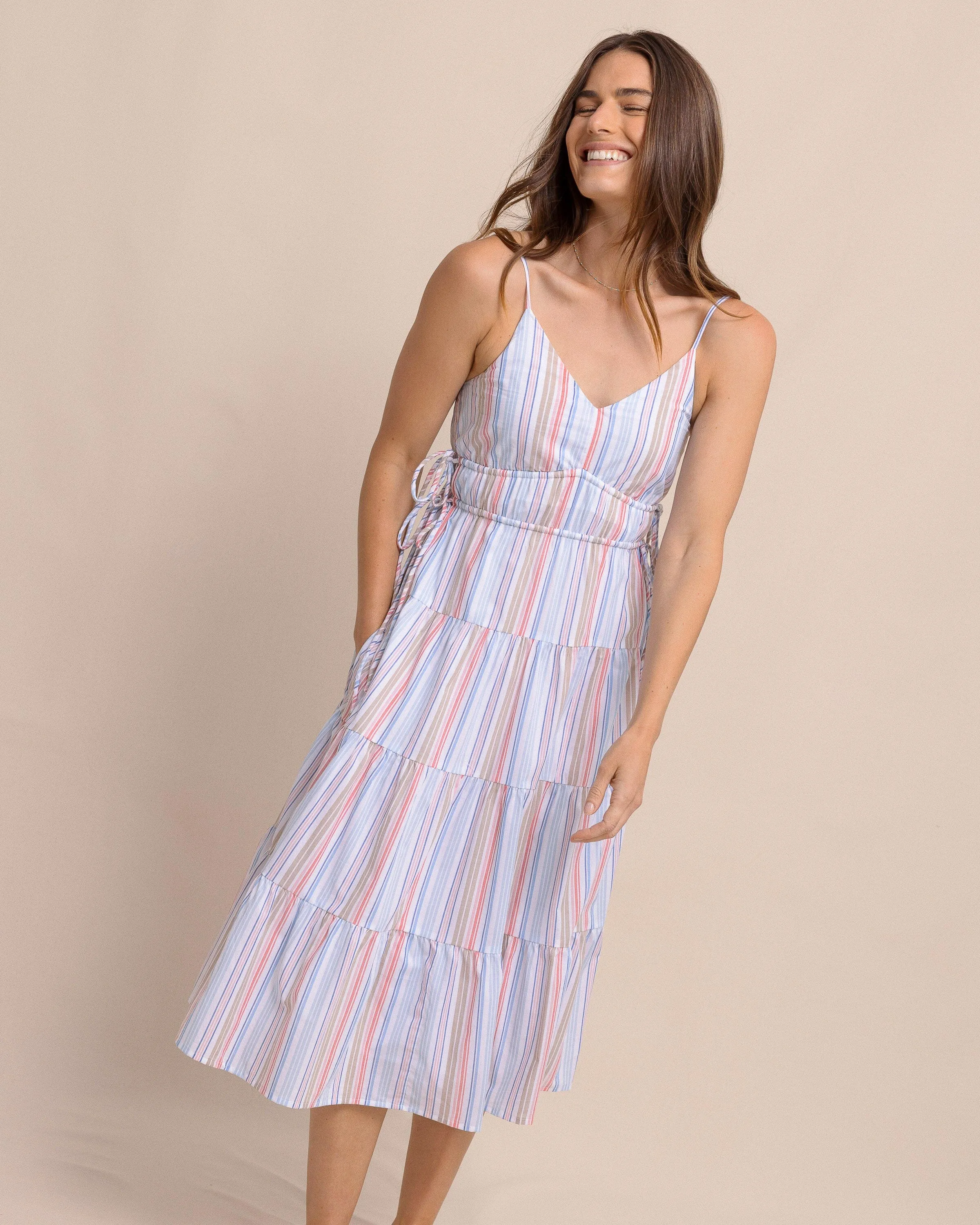 Raquel Stripe Midi Dress