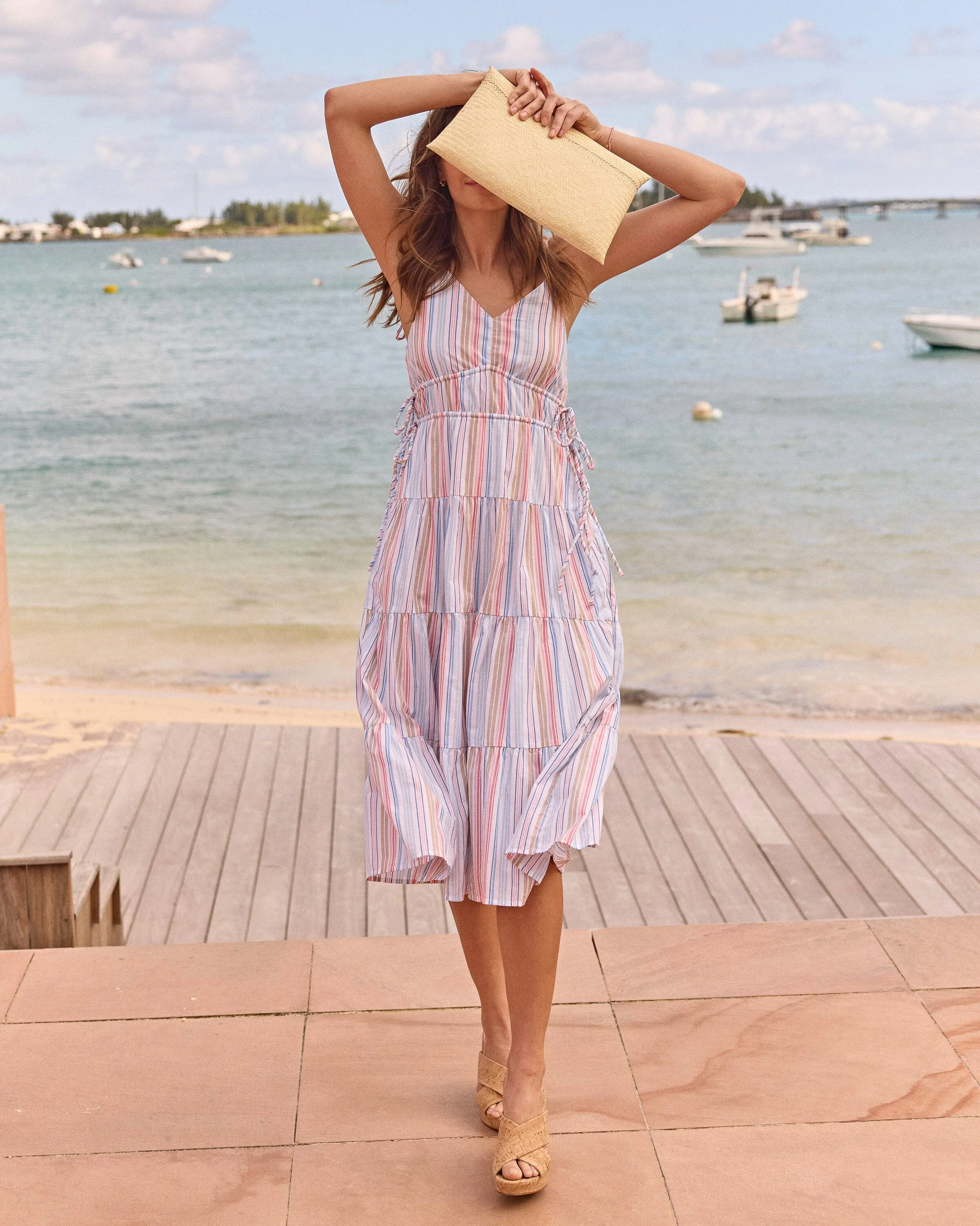 Raquel Stripe Midi Dress