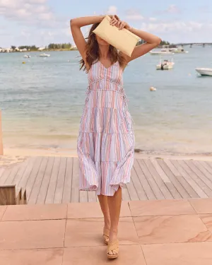 Raquel Stripe Midi Dress