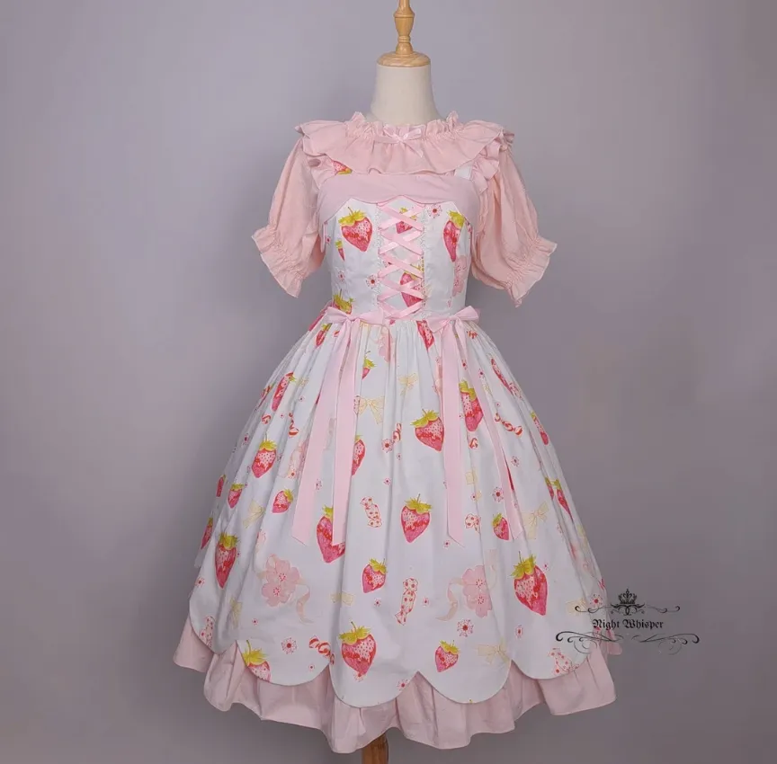 Sakura Strawberry Jumperskirt