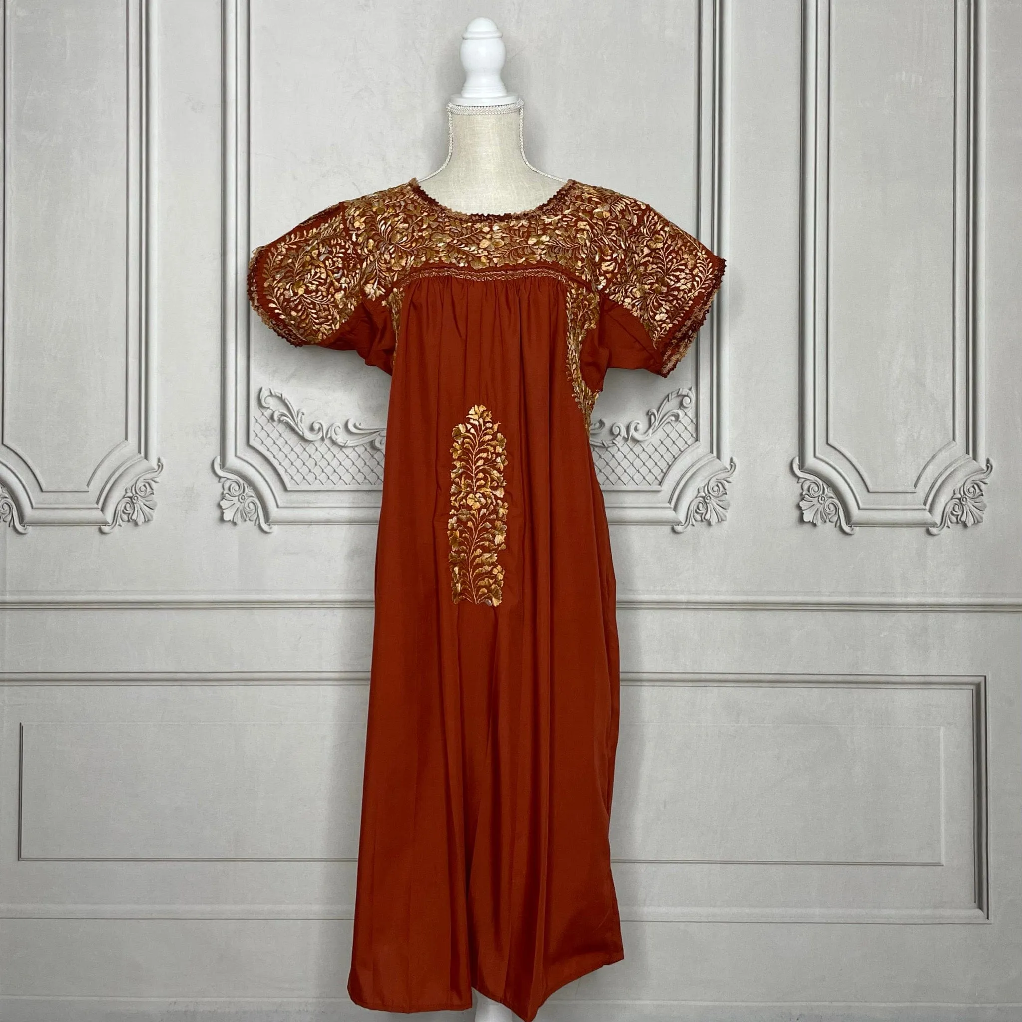 San Antonino Gala Dress - Short Burnt Orange