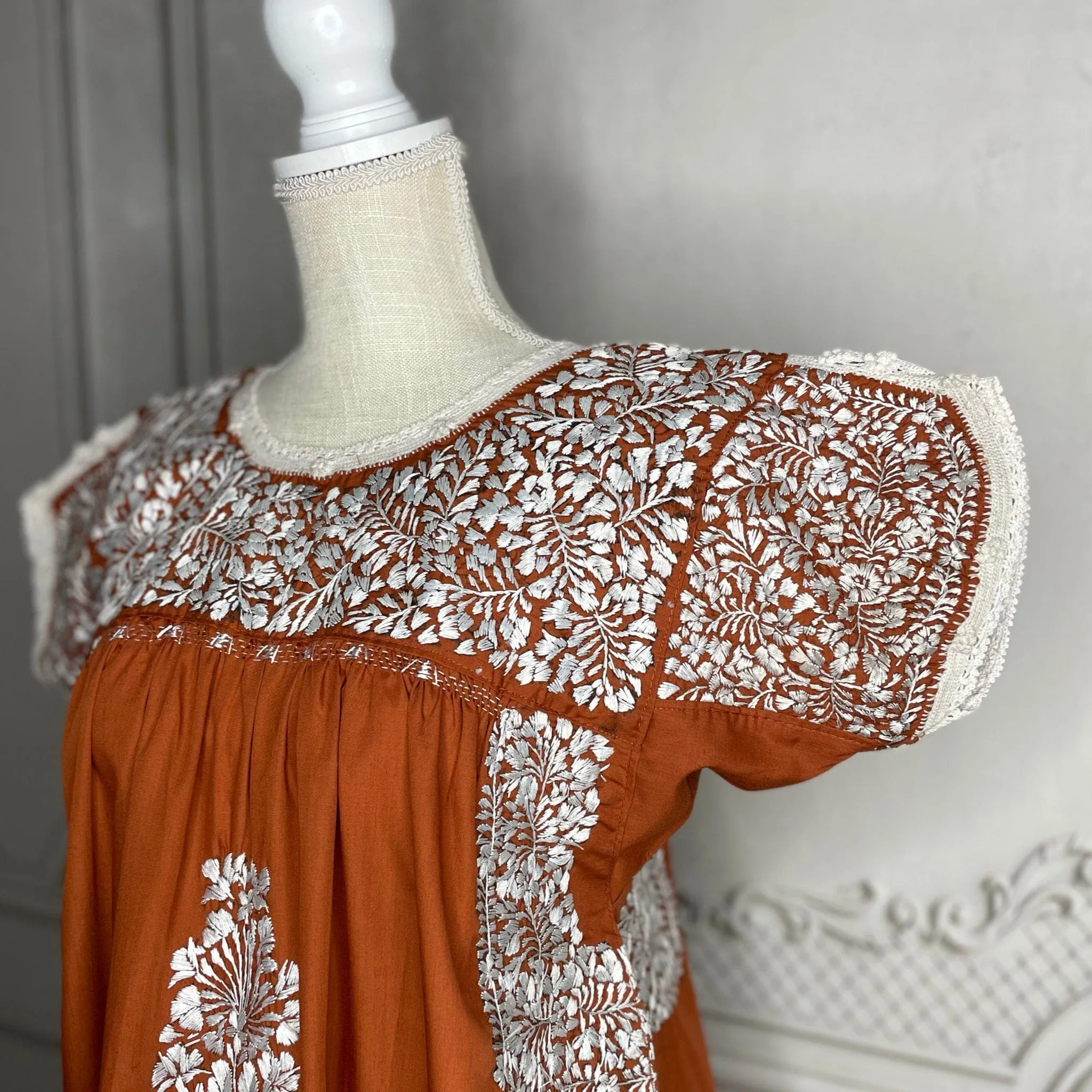 San Antonino Gala Dress - Short Burnt Orange