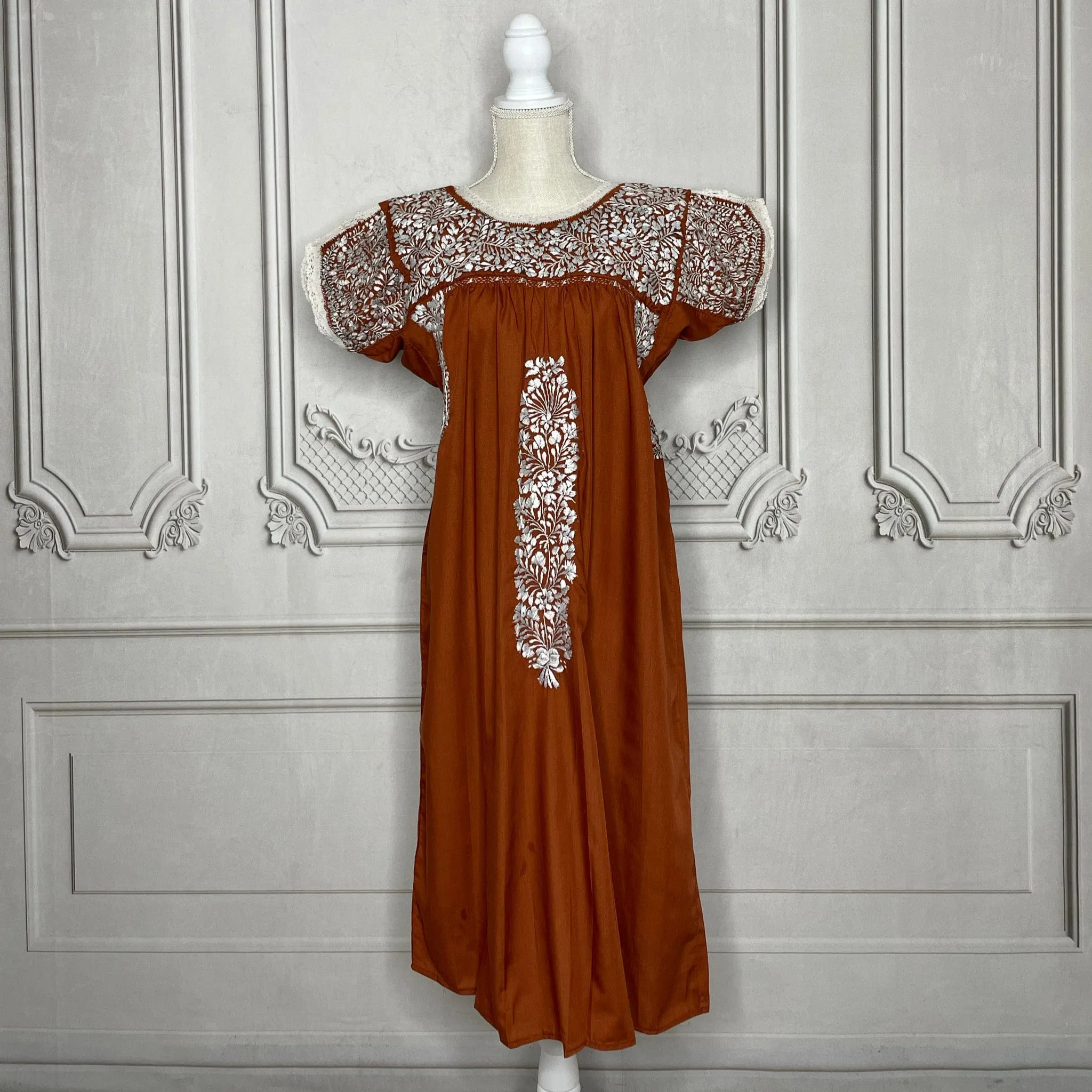 San Antonino Gala Dress - Short Burnt Orange