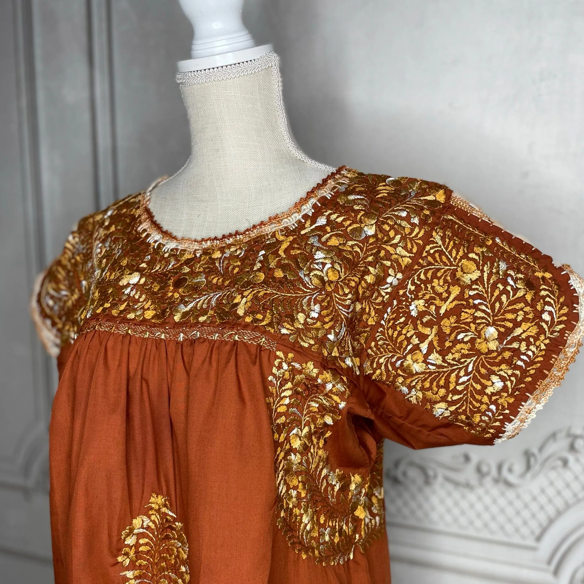 San Antonino Gala Dress - Short Burnt Orange