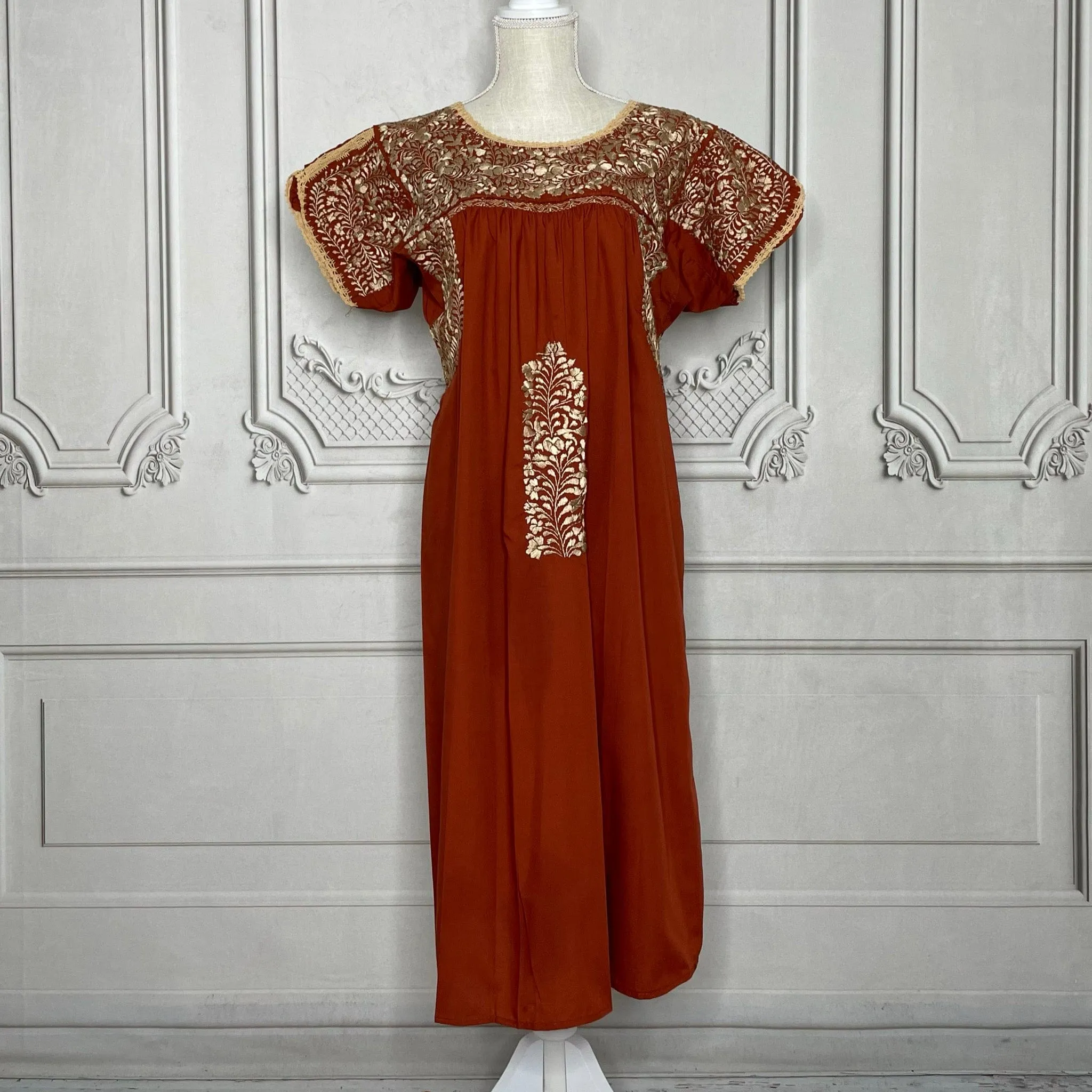 San Antonino Gala Dress - Short Burnt Orange