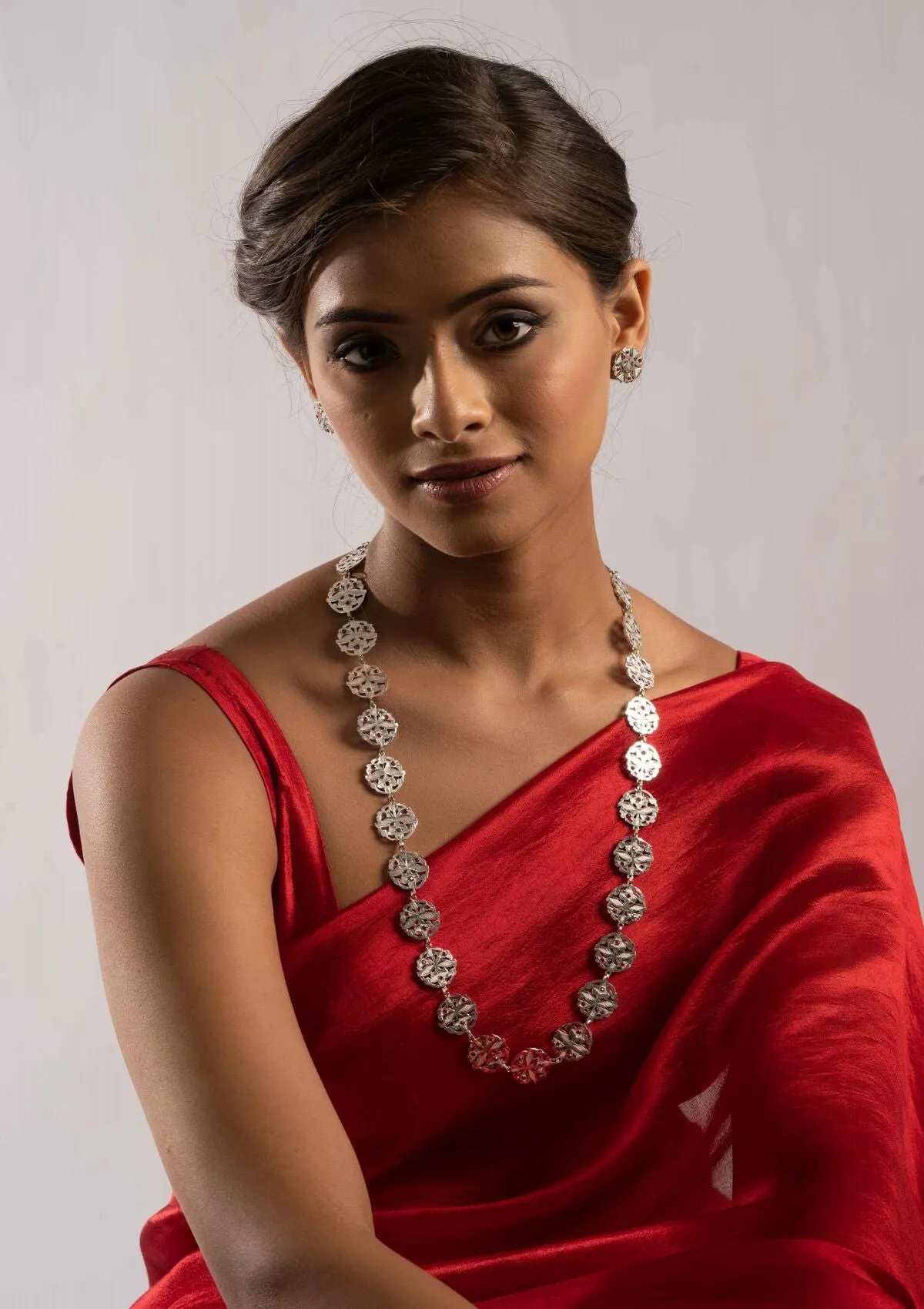 Santoshi Handmade Silver Necklace