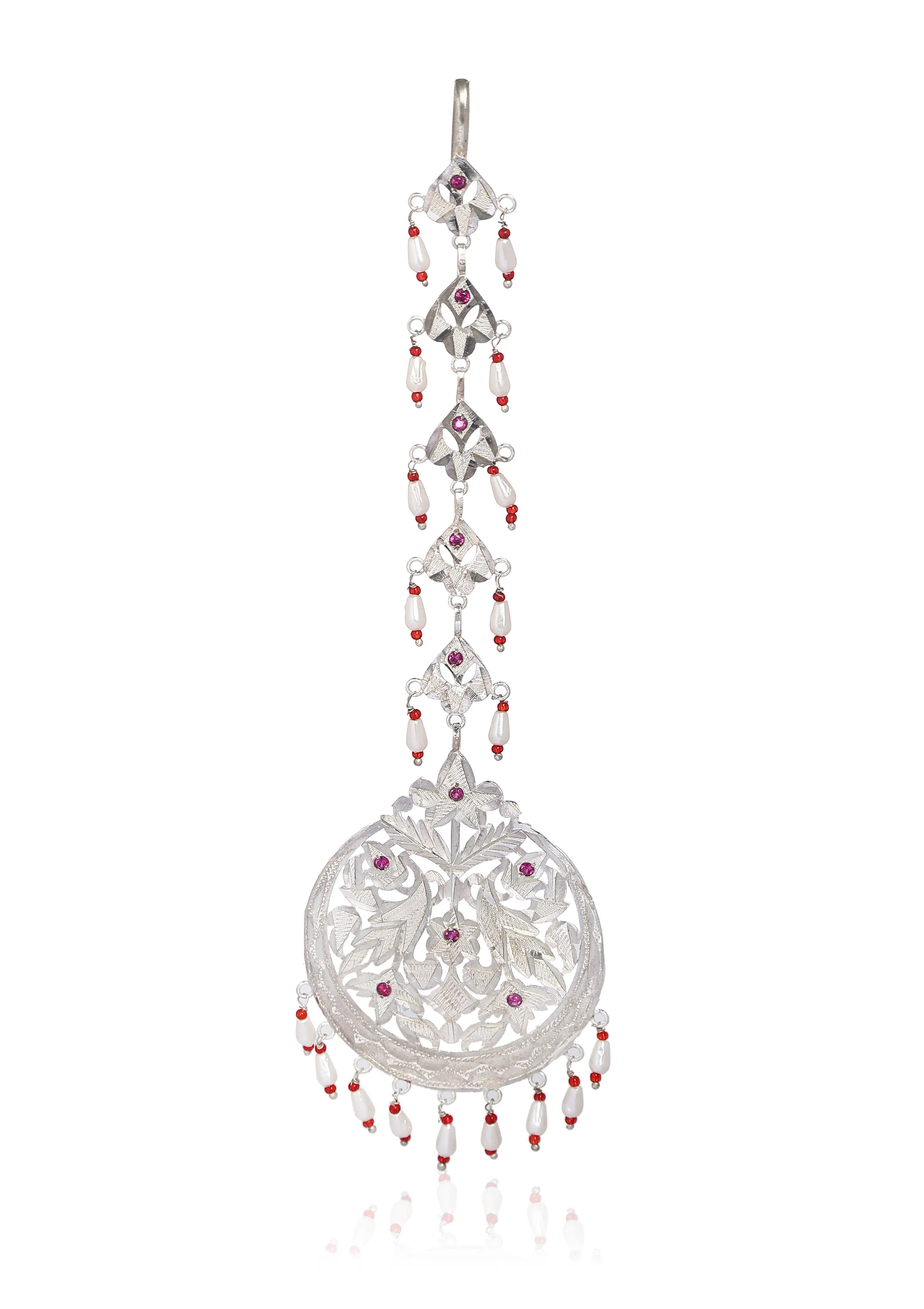 Sehrish Handmade Silver Mangtikka