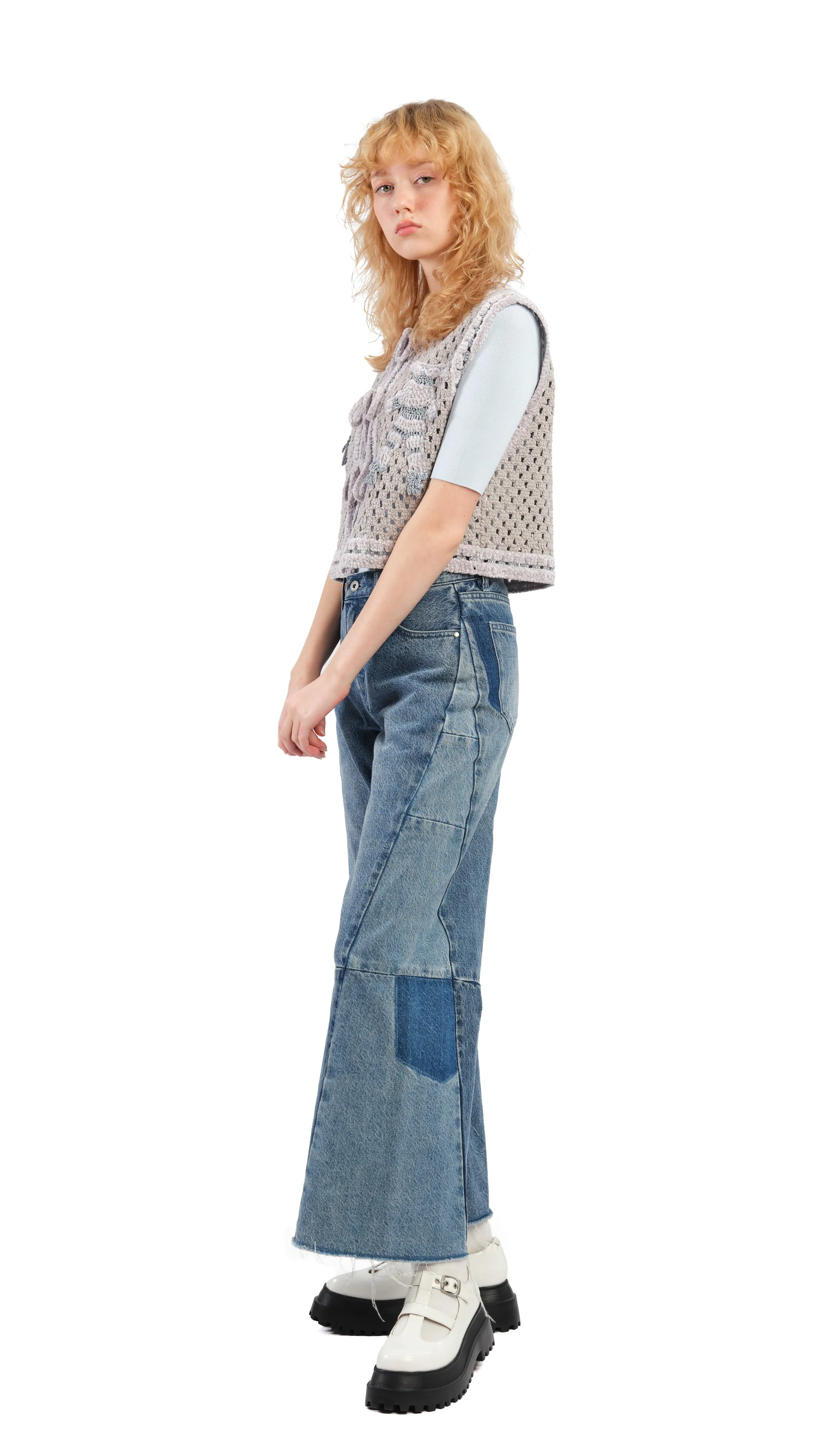 Selk'Nam Graphic Crochet Vest