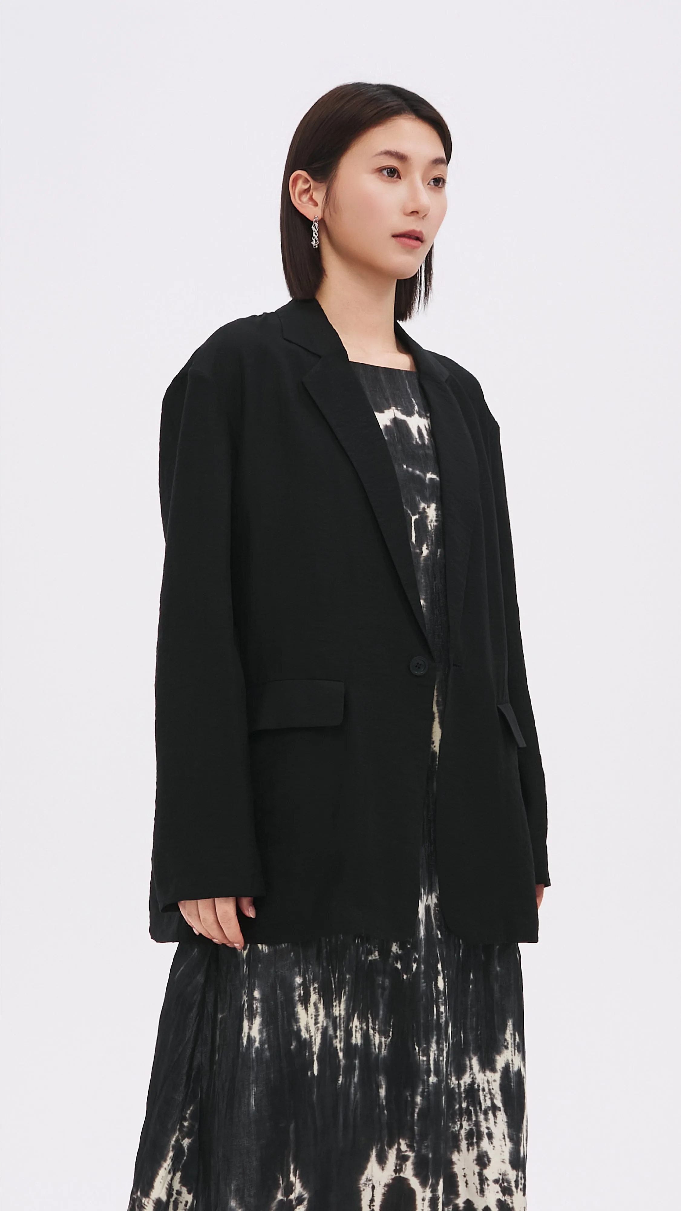 Sheer Fabric Blazer
