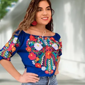 Sleeve Off Shoulder Mexican Blouse Daisy