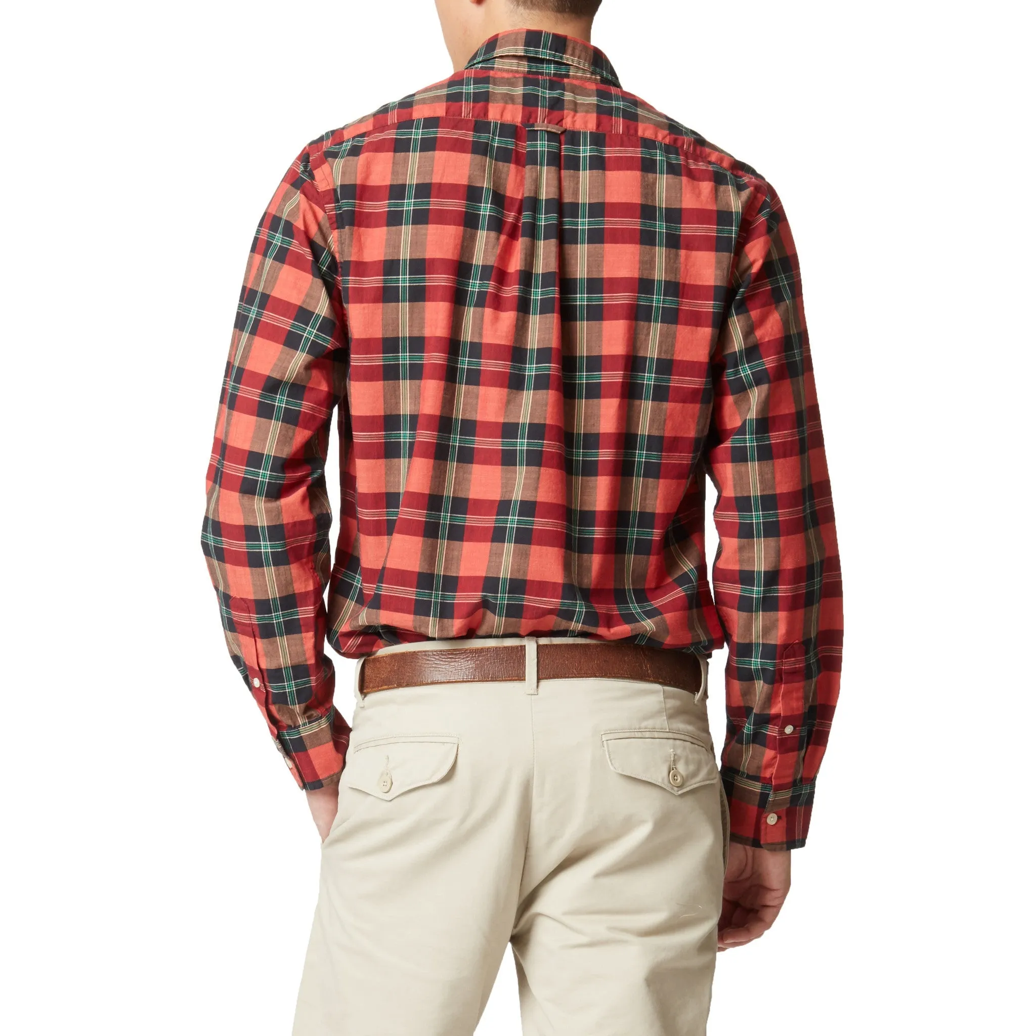 Slub Poplin Shirt - Red Black Green (Final Sale)*