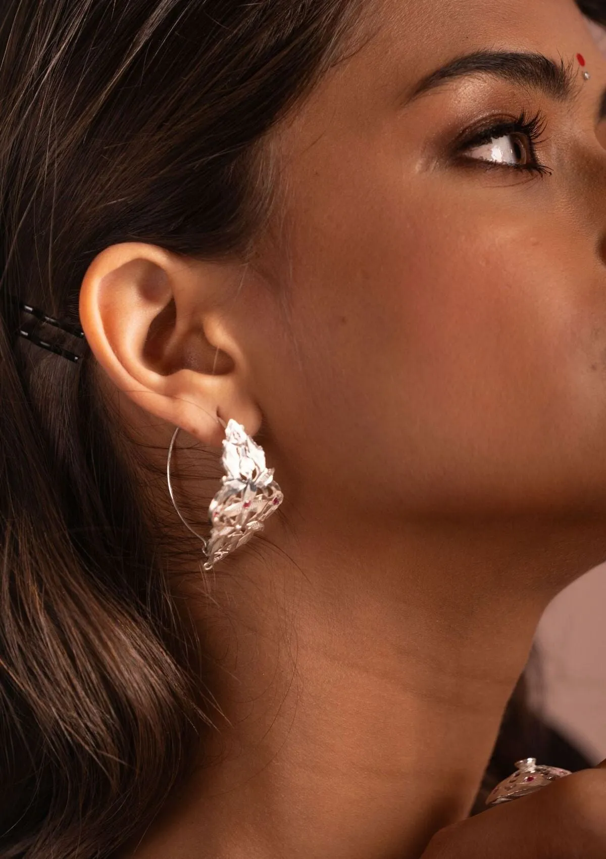 Sridevi Silver Earrings