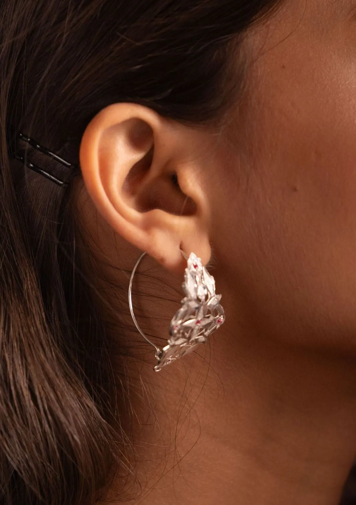 Sridevi Silver Earrings