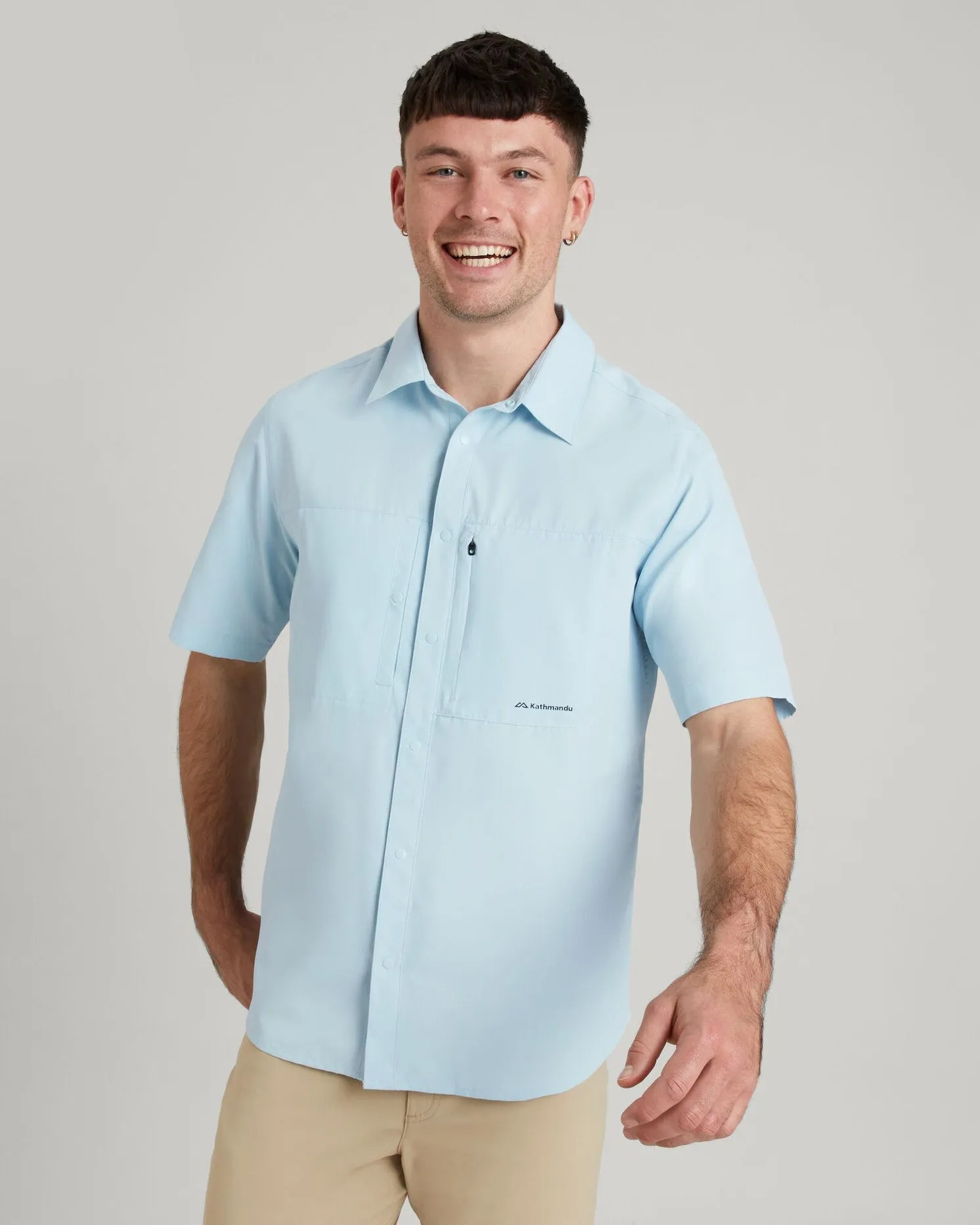 SUN-Scout UPF Men's Short Sleeve Shirt - Cloud