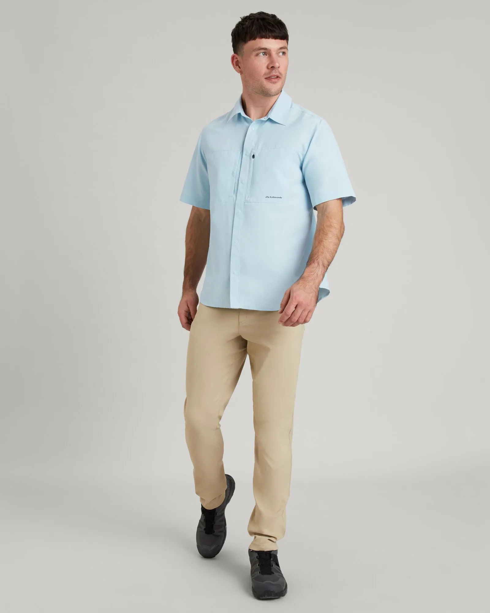 SUN-Scout UPF Men's Short Sleeve Shirt - Cloud