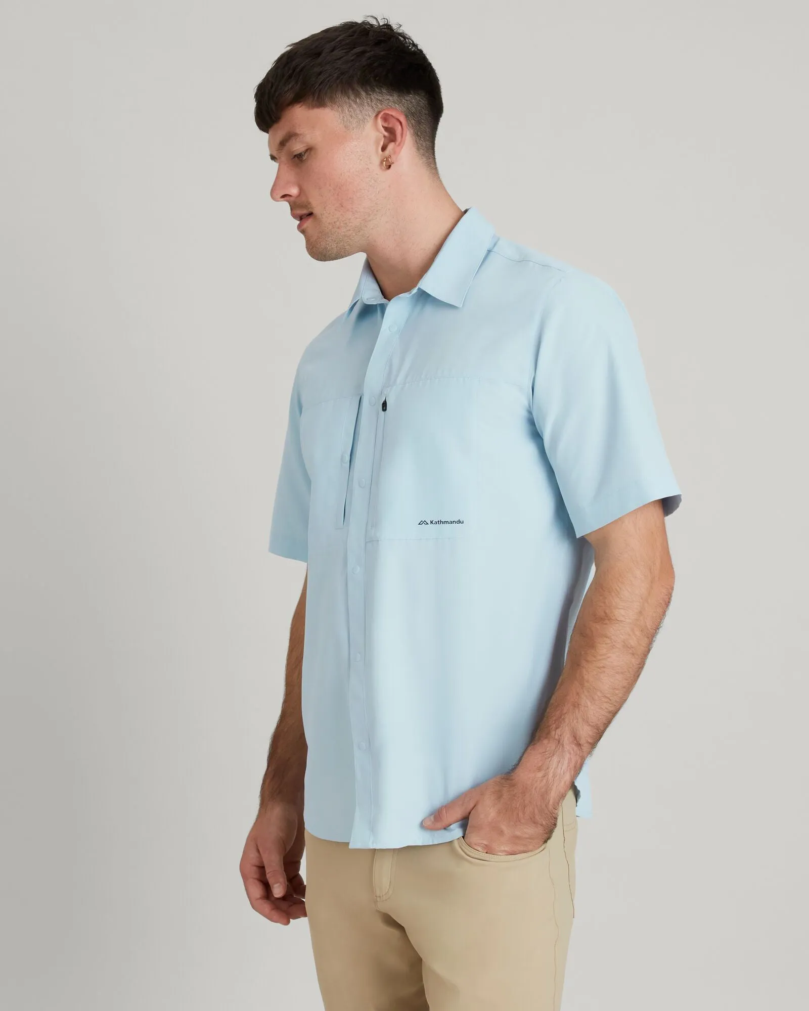 SUN-Scout UPF Men's Short Sleeve Shirt - Cloud