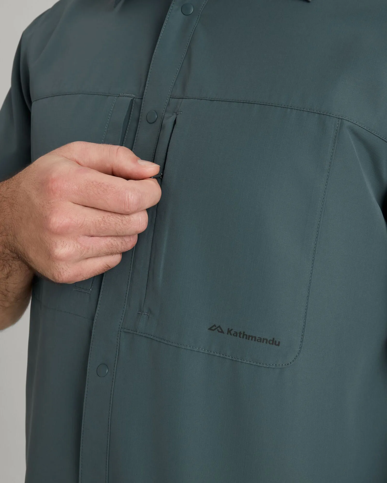 SUN-Scout UPF Men's Short Sleeve Shirt - Light Night