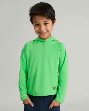 SUN-Stopper Kids Hooded L/S Top - Lizzard