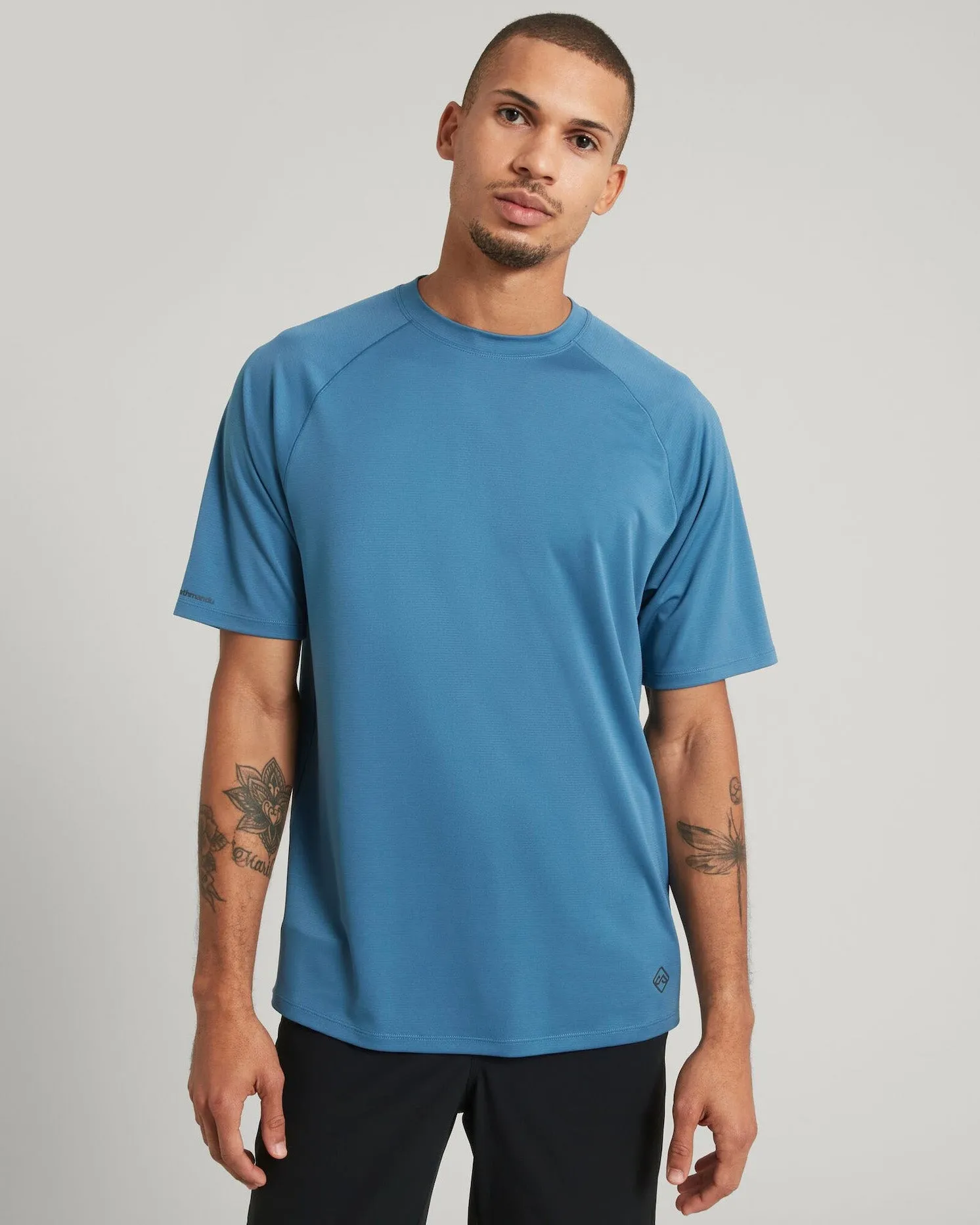 SUN-Stopper Men's Short Sleeve T-shirt - Steel Blue