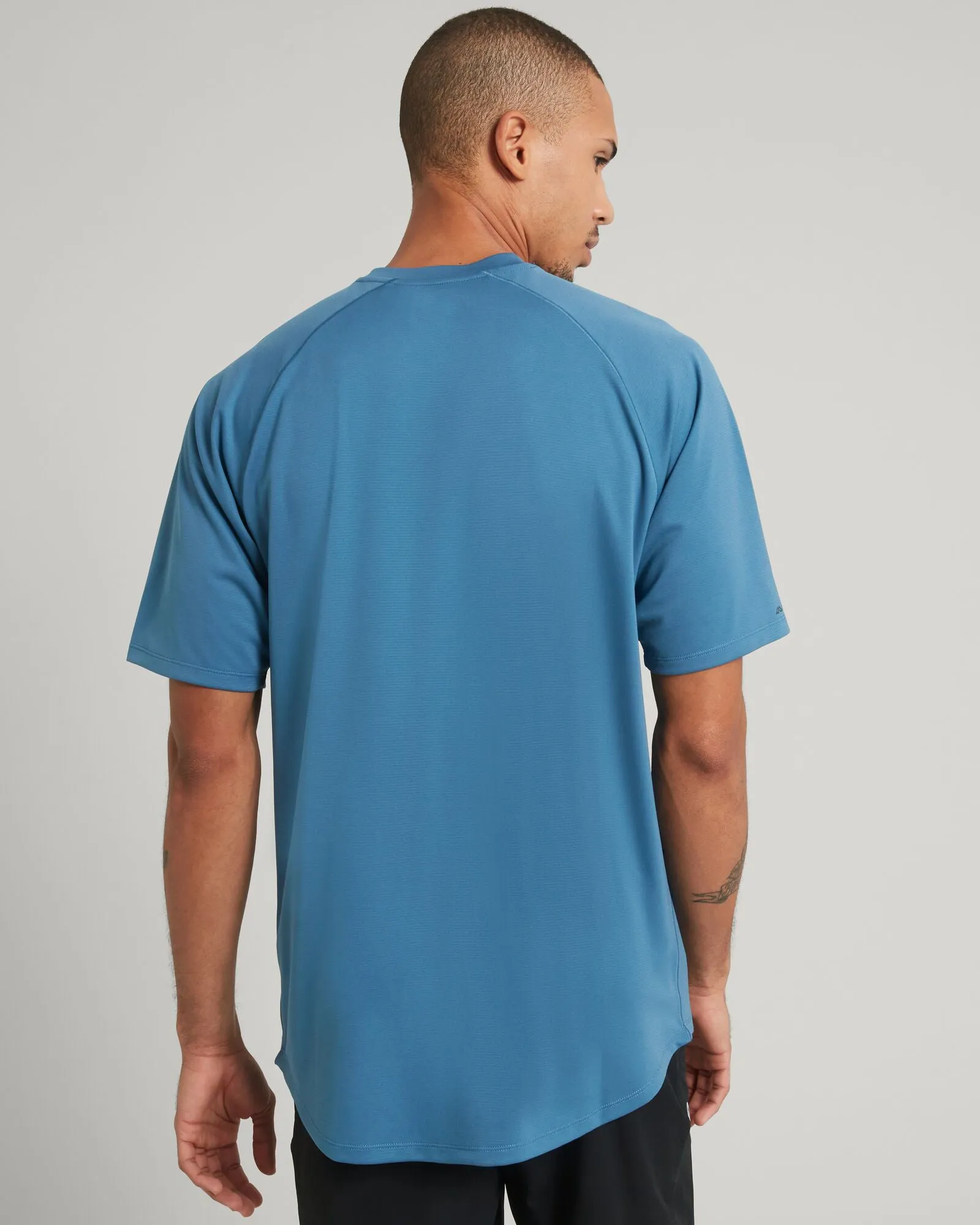 SUN-Stopper Men's Short Sleeve T-shirt - Steel Blue