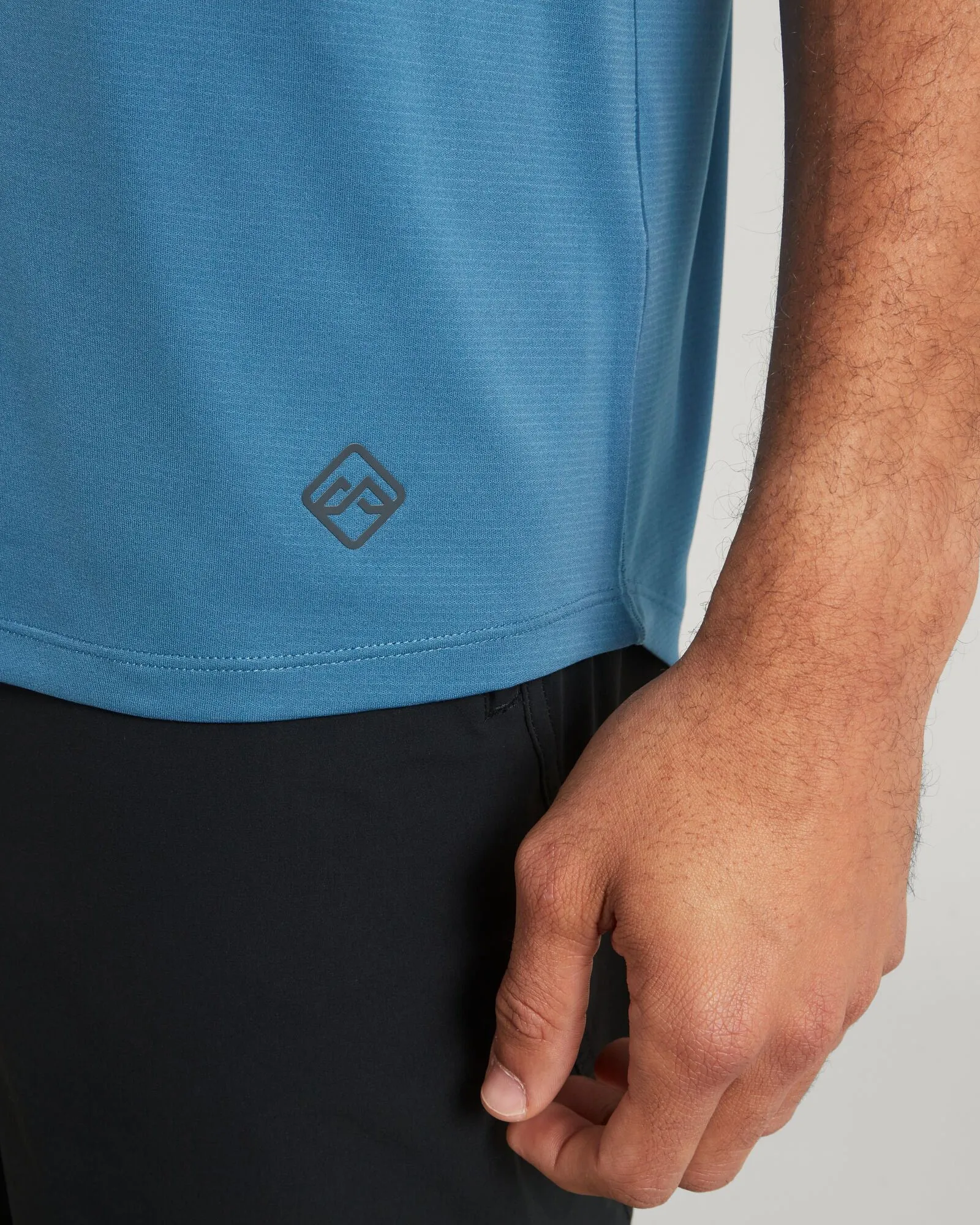 SUN-Stopper Men's Short Sleeve T-shirt - Steel Blue