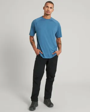 SUN-Stopper Men's Short Sleeve T-shirt - Steel Blue