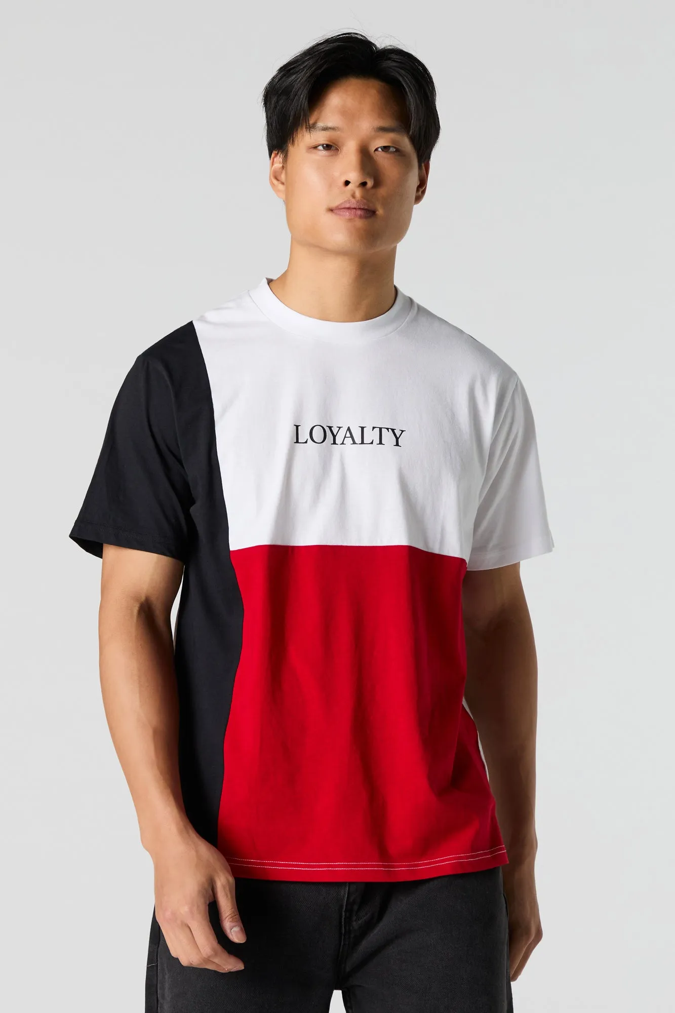 T-shirt avec blocs de couleurs