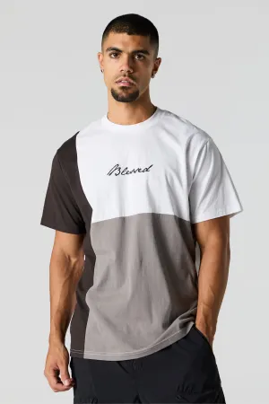 T-shirt avec blocs de couleurs