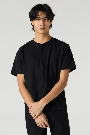 T-shirt Henley uni